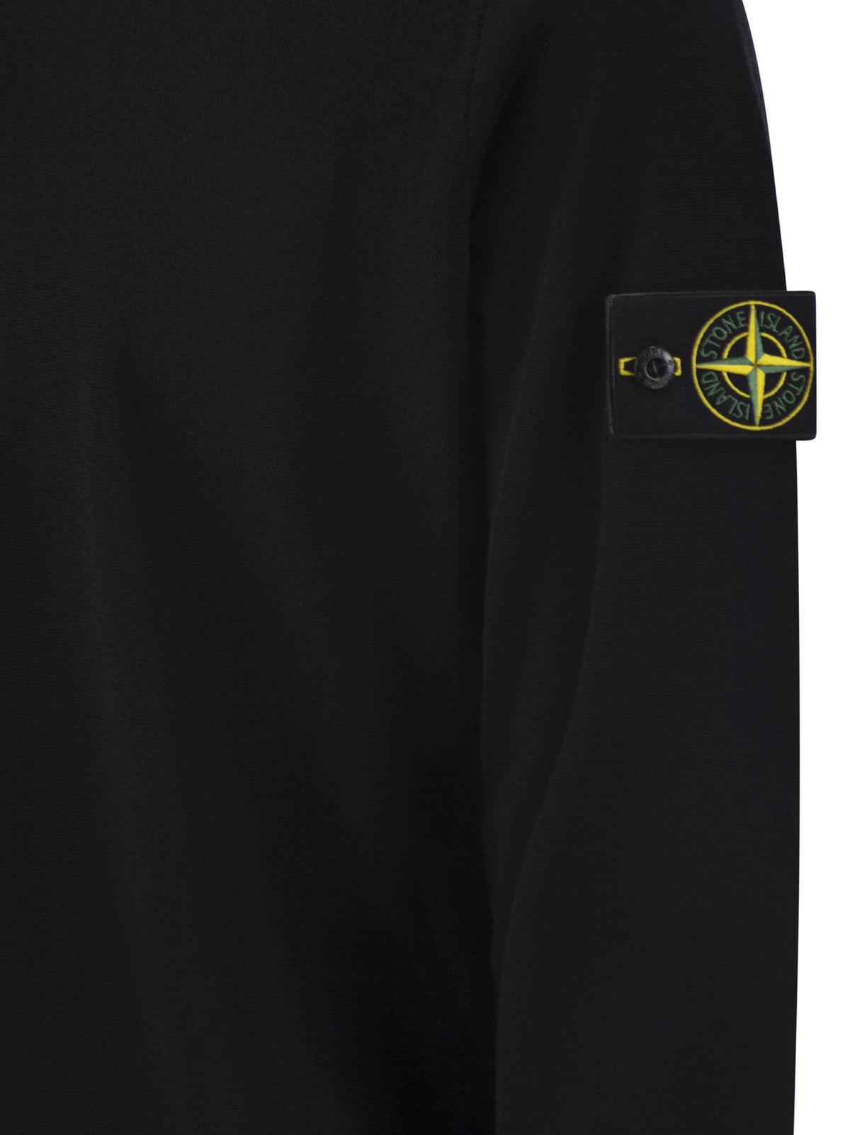 Stone Island Men Round-Neck Jumper With Embossed Stitching