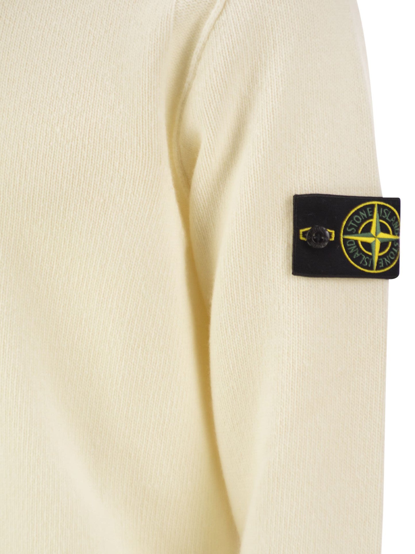 Stone Island Men Crew-Neck Jumper With Reverse Stitch Details STONE ISLAND