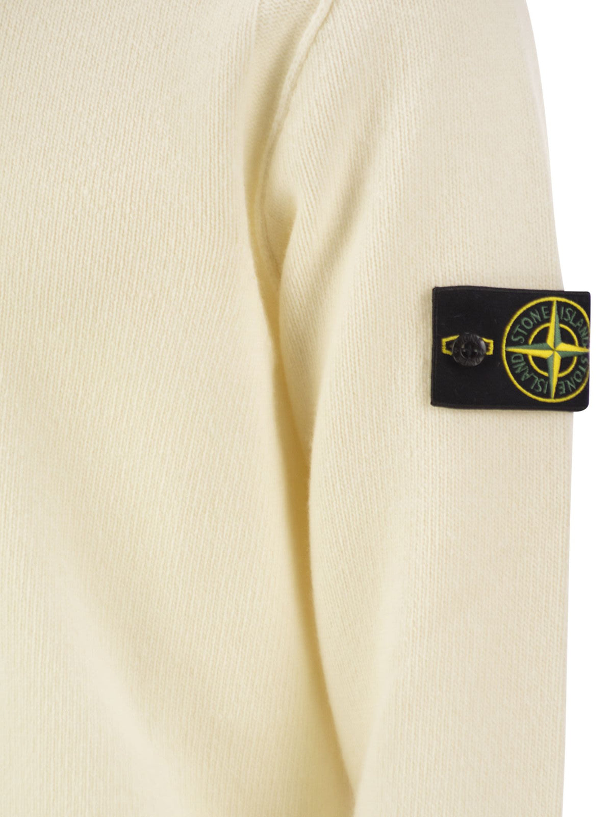 Stone Island Men Crew-Neck Jumper With Reverse Stitch Details STONE ISLAND