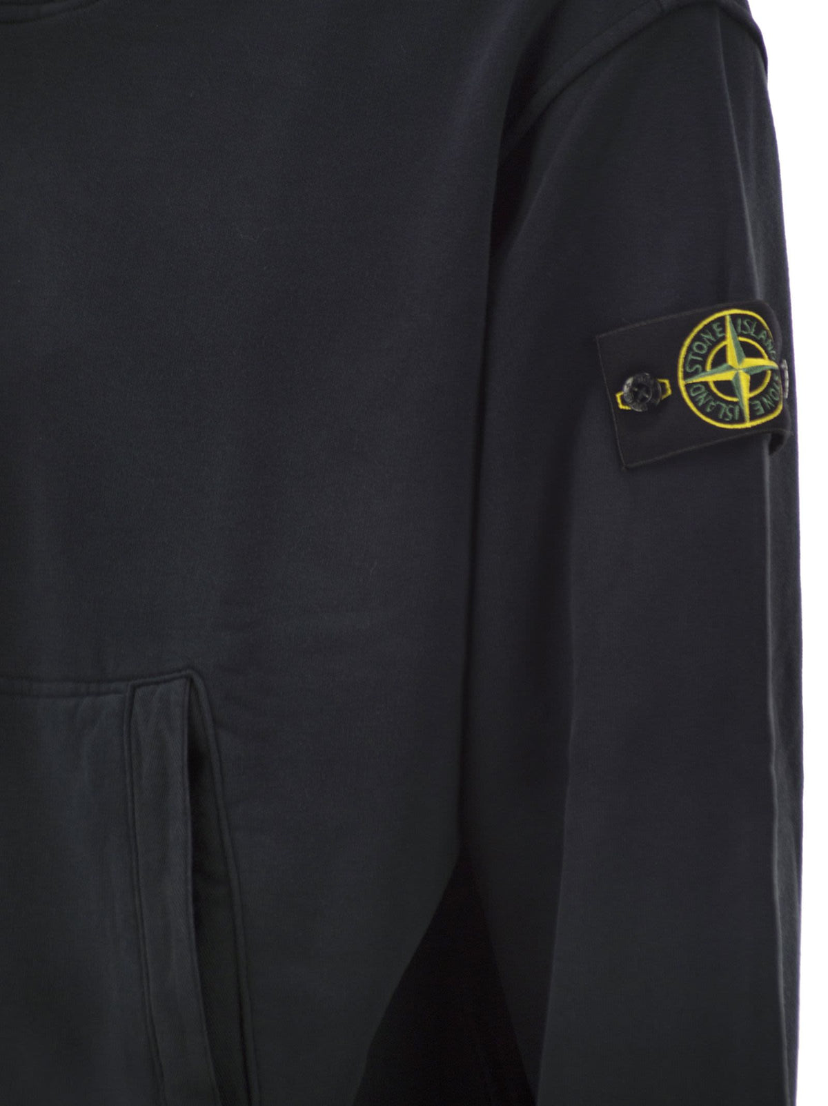 Stone Island Men Oversized Hoodie With Raglan Sleeves