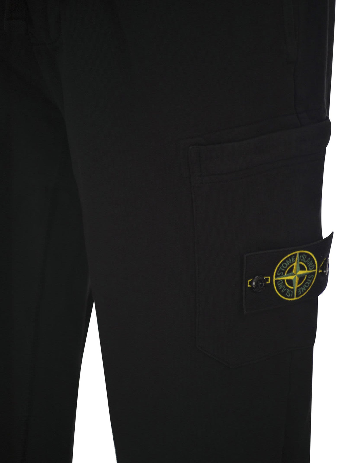 Stone Island Men Cotton Jogger Trousers With Cargo Pocket And Compass Badge STONE ISLAND