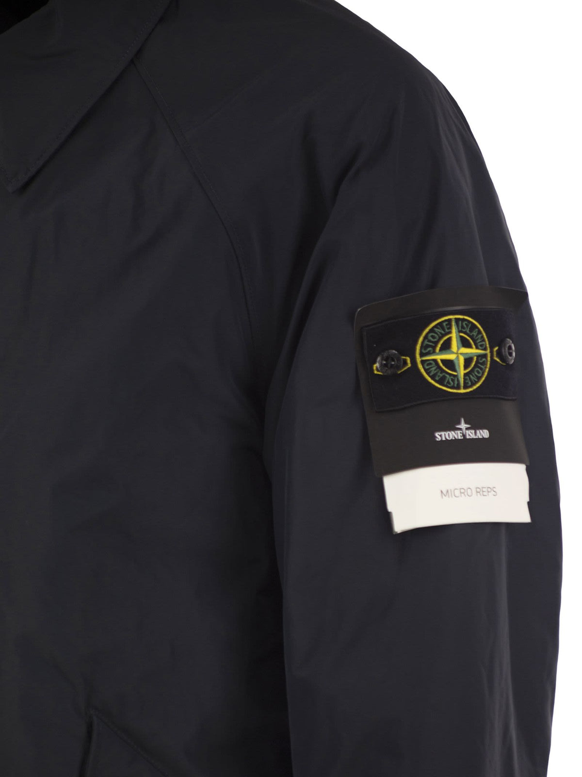Stone Island Men Micro Reps Padded Coat With Compass Badge STONE ISLAND