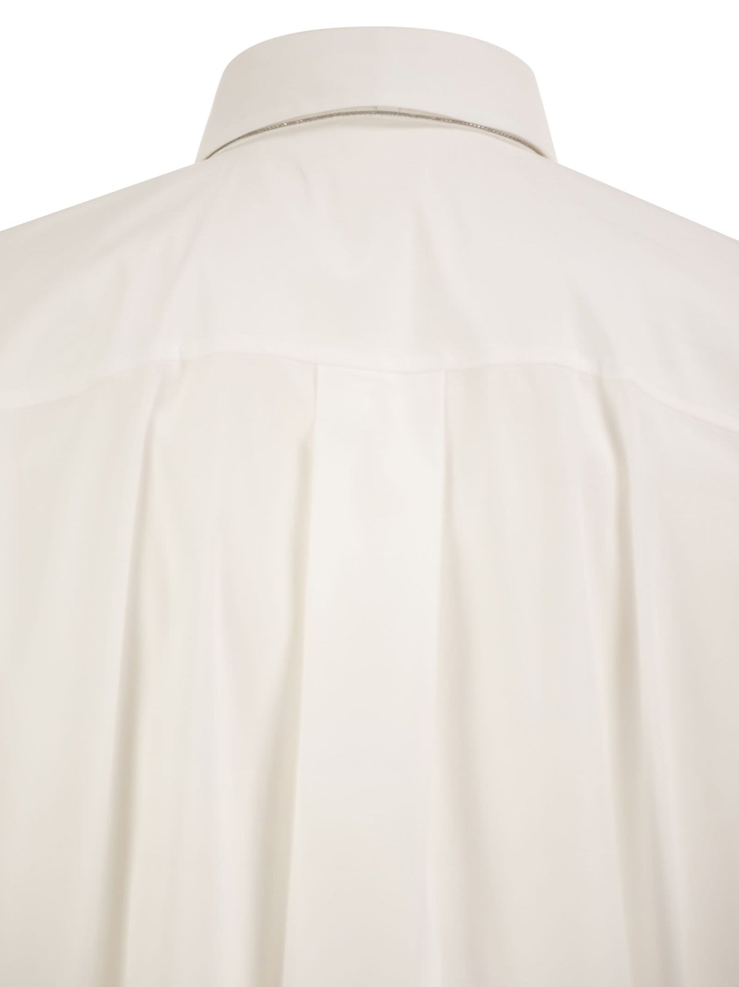 Brunello Cucinelli Women Stretch Cotton Shirt With Tie BRUNELLO CUCINELLI
