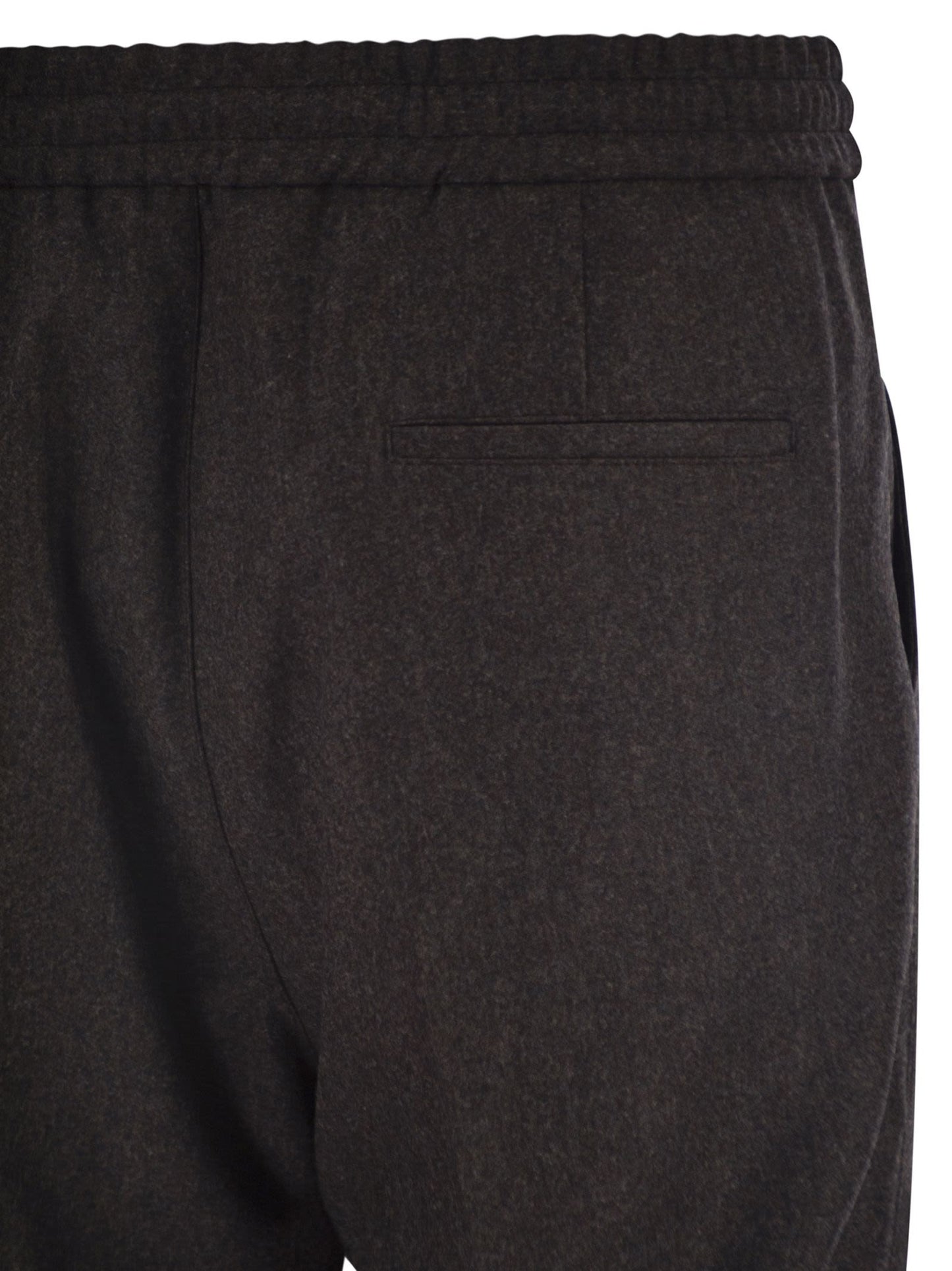 Brunello Cucinelli Men Tailored Jogger Trousers In Virgin Wool BRUNELLO CUCINELLI