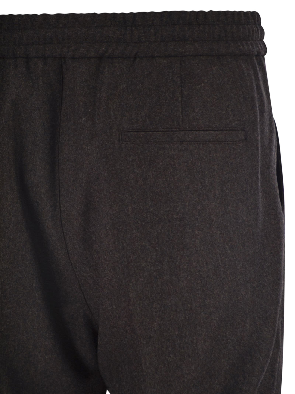 Brunello Cucinelli Men Tailored Jogger Trousers In Virgin Wool BRUNELLO CUCINELLI