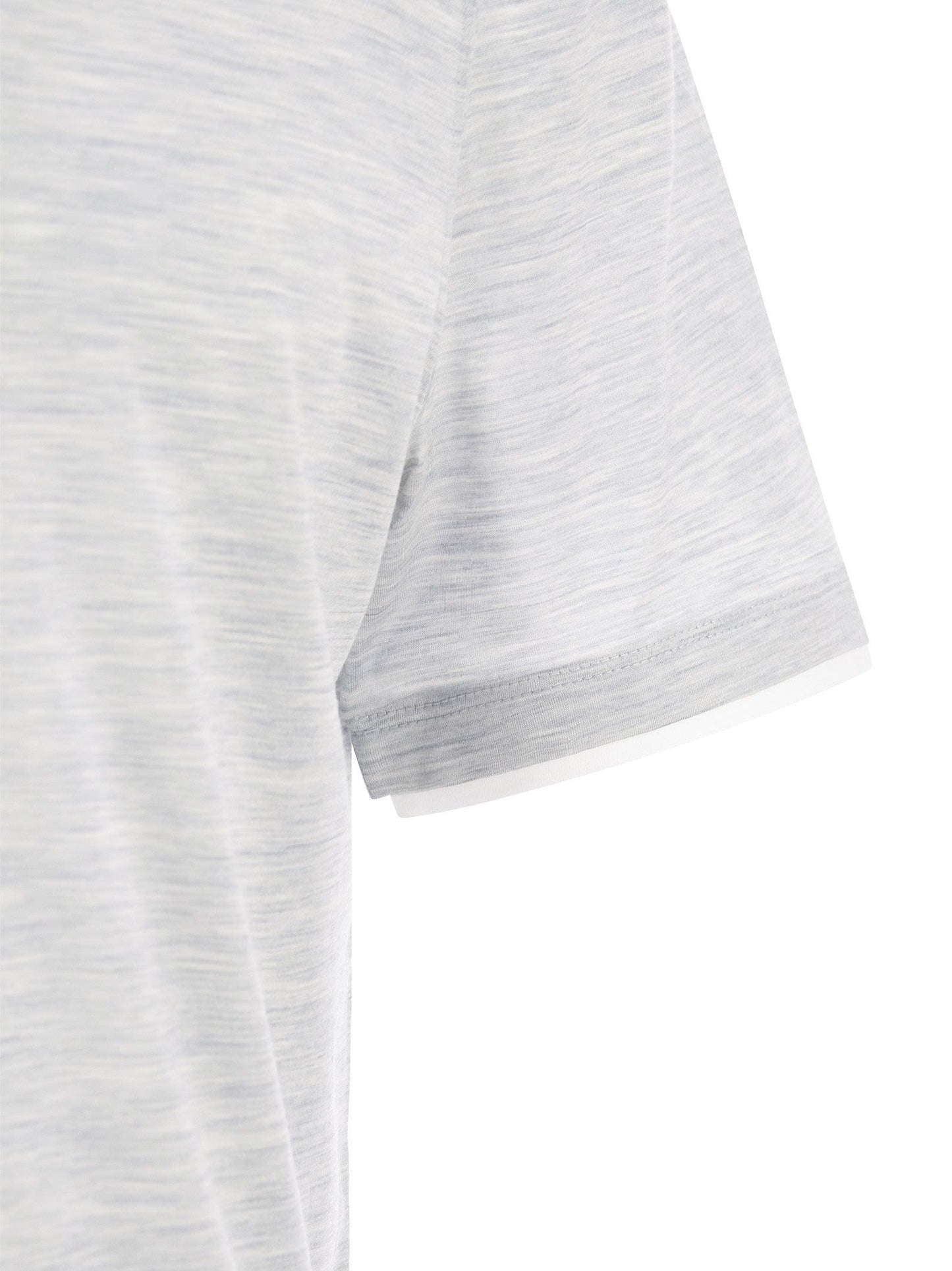 Brunello Cucinelli Men Slim Fit Crew-Neck T-Shirt In Lightweight Cotton Jersey BRUNELLO CUCINELLI