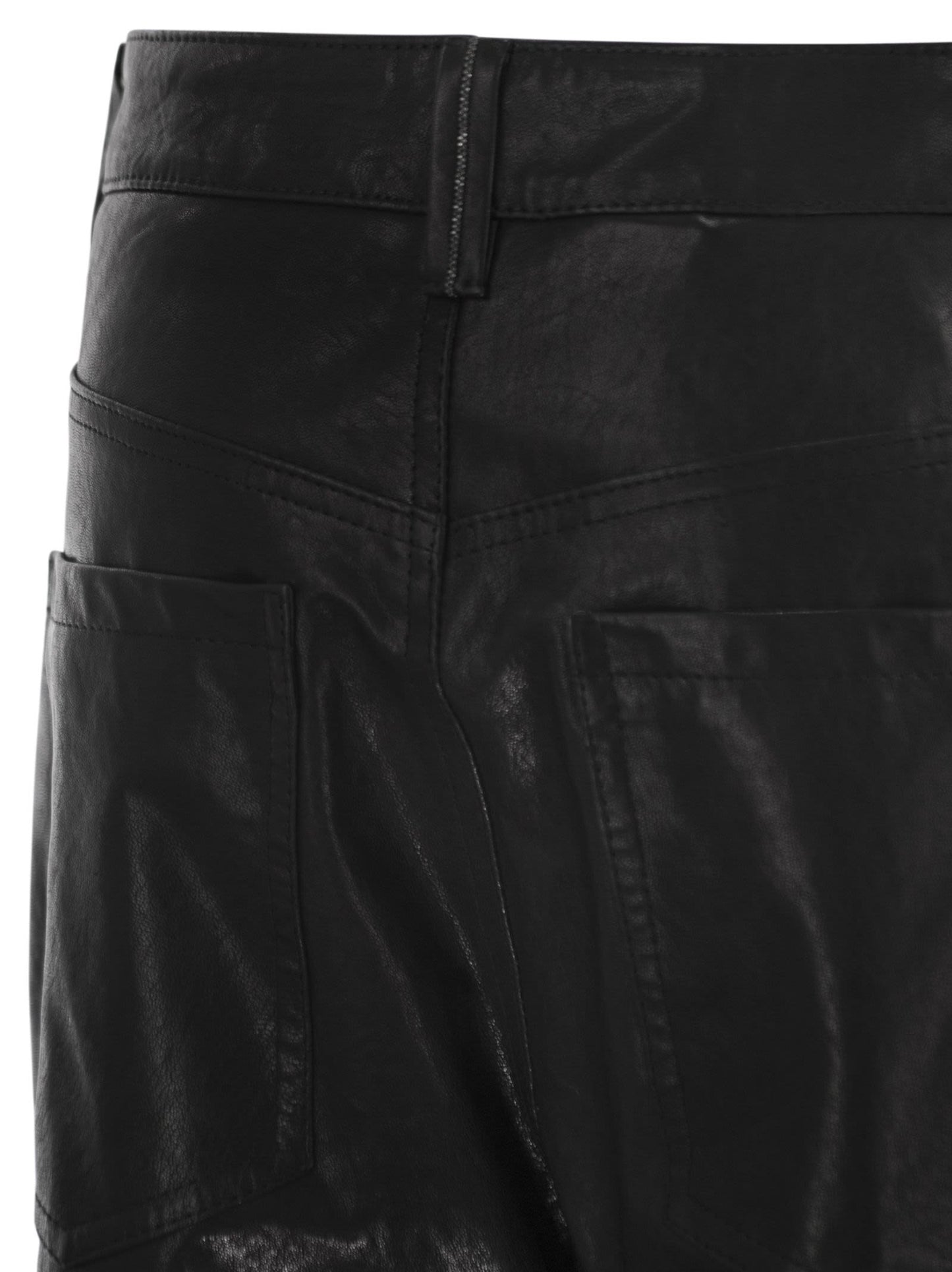 Brunello Cucinelli Women Wide Five-Pocket Trousers In Smooth Nappa Leather