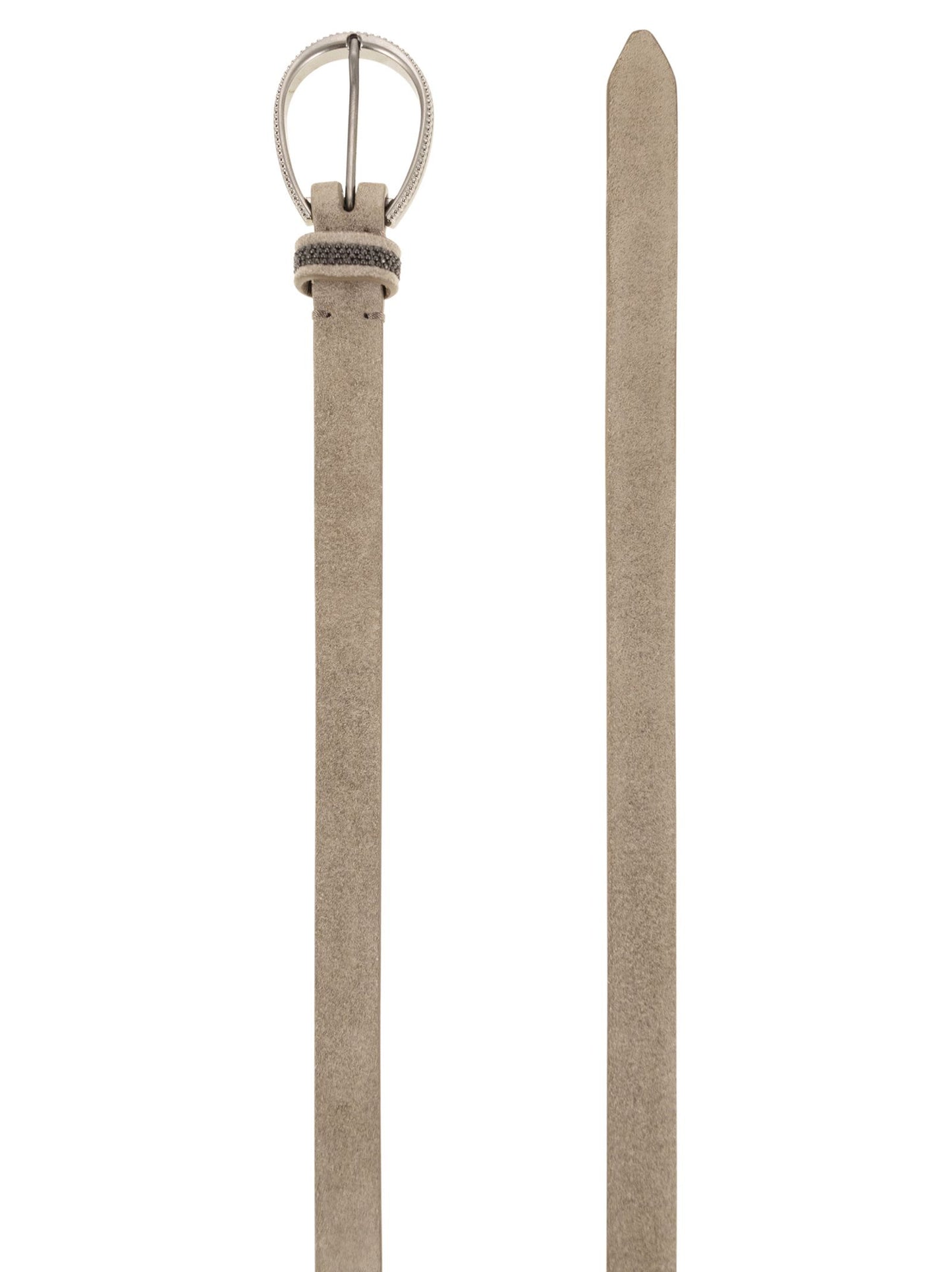 Brunello Cucinelli Women Suede Calfskin Belt BRUNELLO CUCINELLI