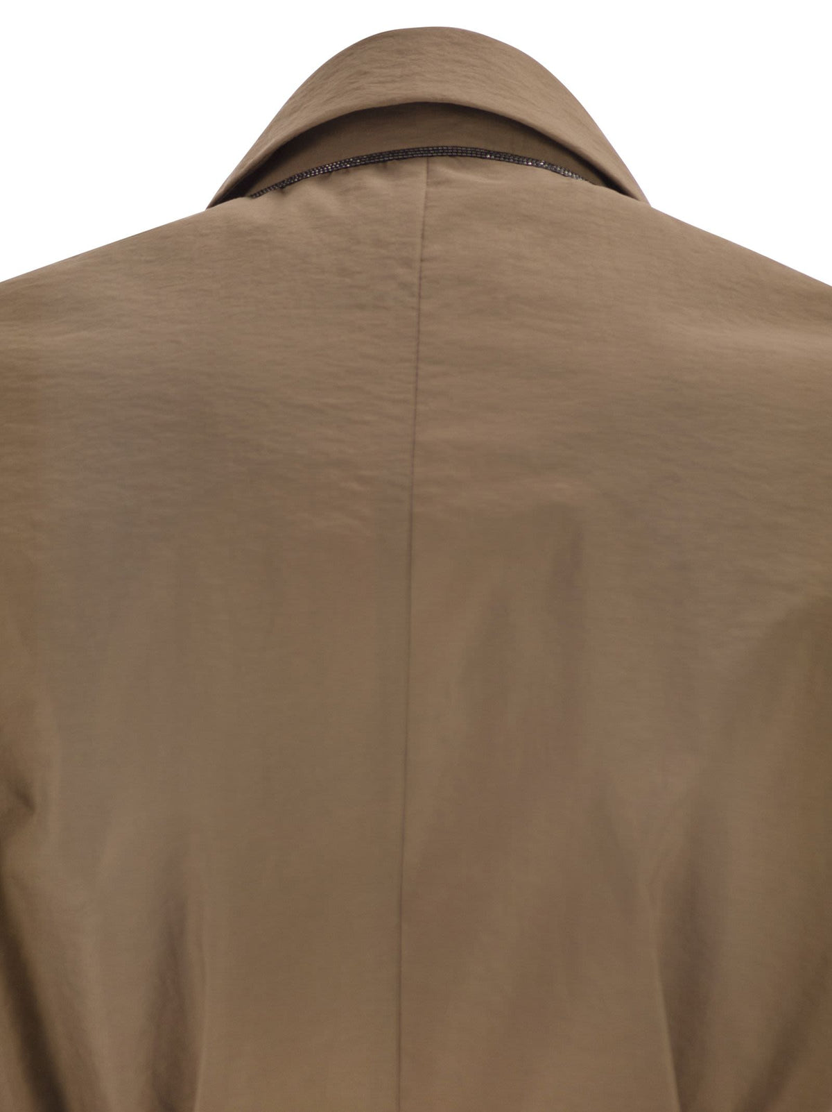 Brunello Cucinelli Women Techno Cotton Poplin Waistcoat With Belt And Pendant BRUNELLO CUCINELLI