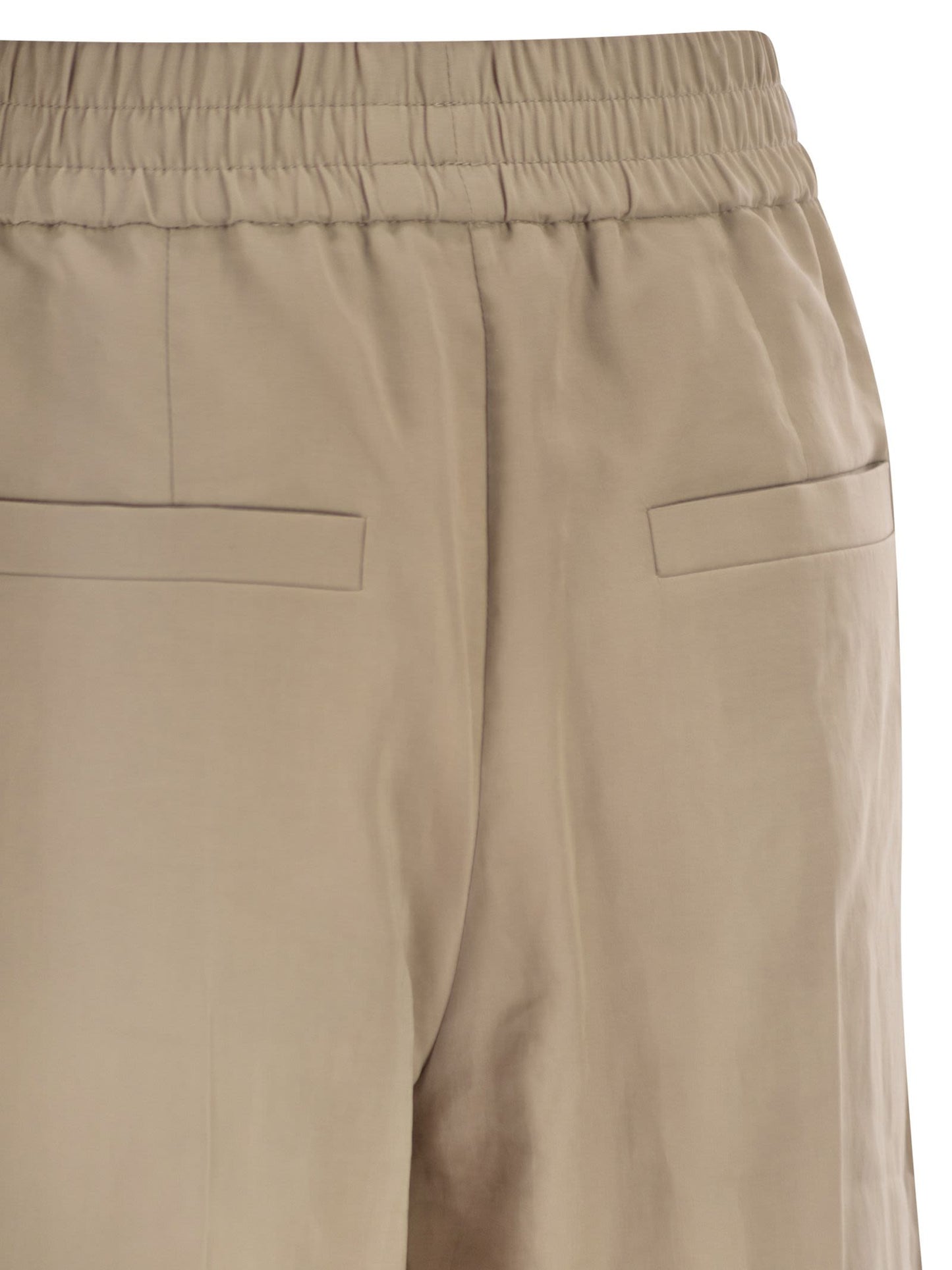 Brunello Cucinelli Women Loose Track Trousers In Cotton Organza BRUNELLO CUCINELLI