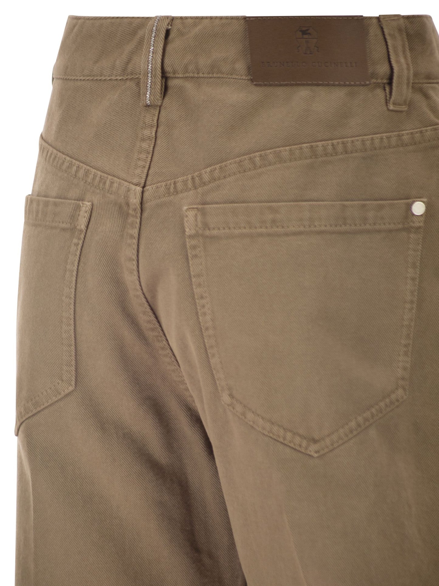 Brunello Cucinelli Women Contemporary Loose Trousers In Dyed Denim BRUNELLO CUCINELLI