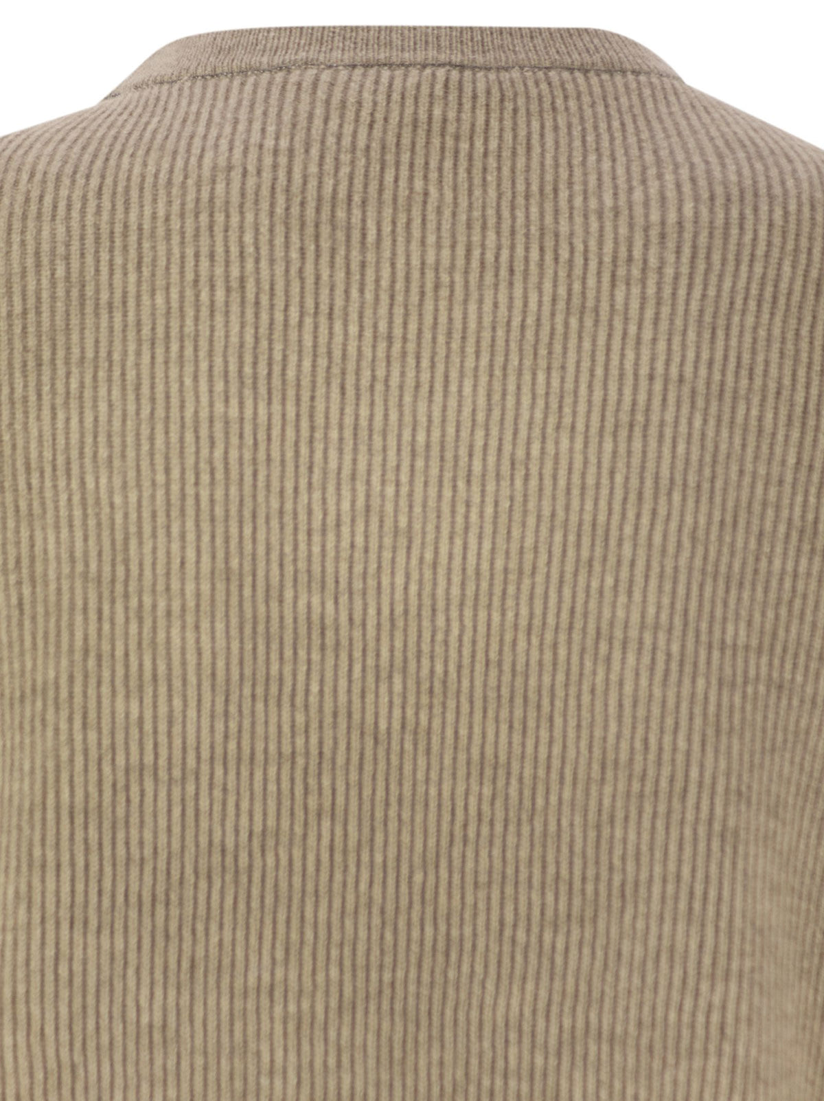 Brunello Cucinelli Women English Rib Cashmere Sweater With Monile BRUNELLO CUCINELLI