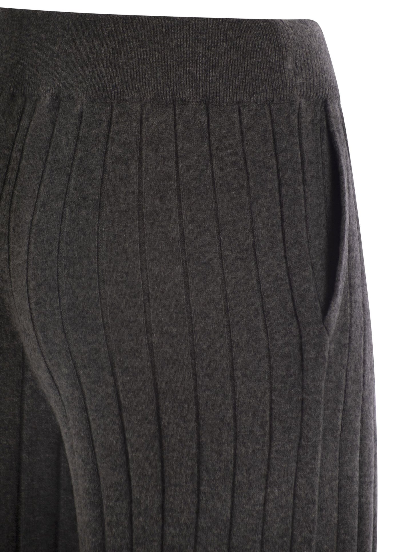 Brunello Cucinelli Women Cashmere Knit Trousers BRUNELLO CUCINELLI