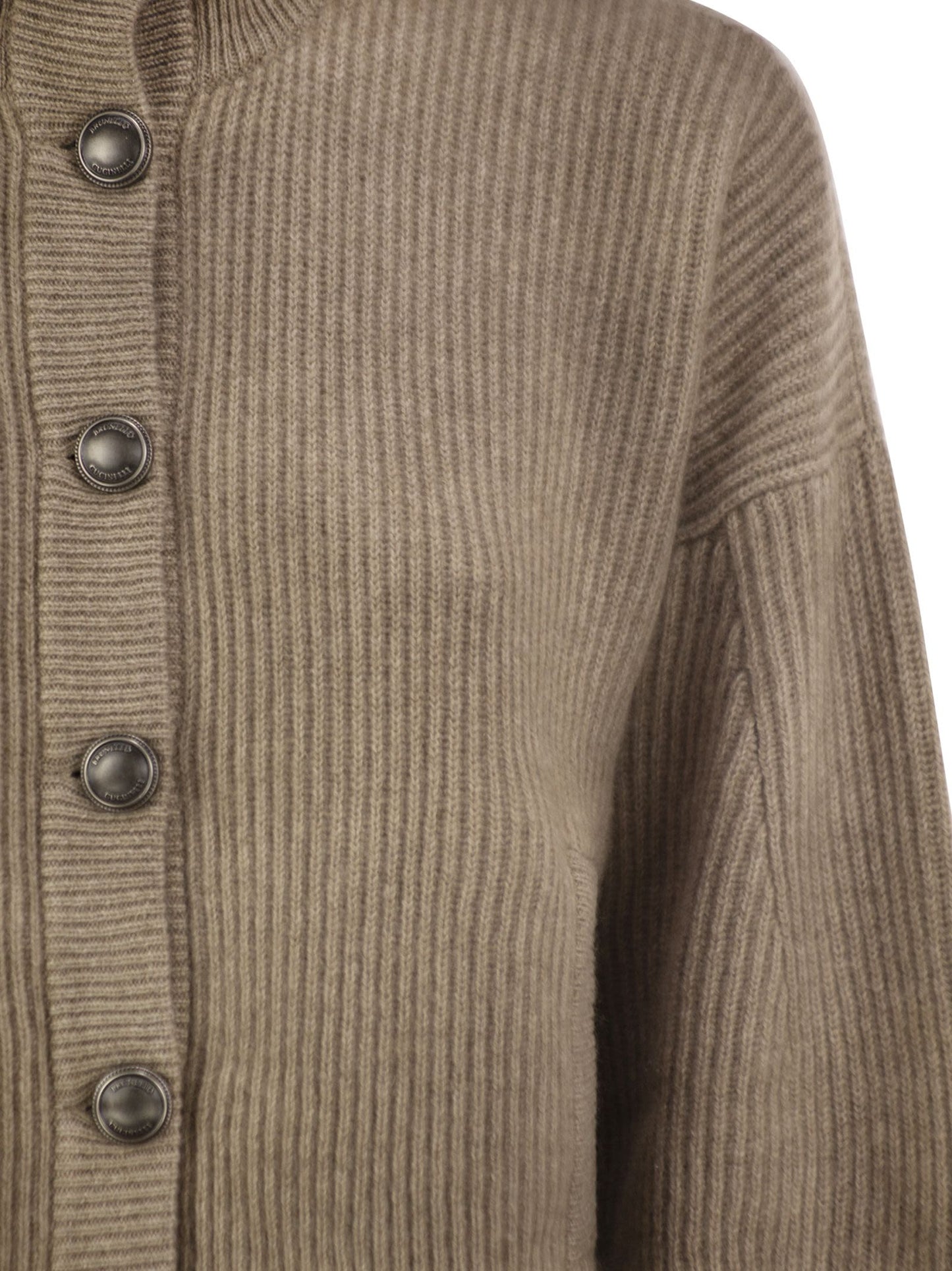 Brunello Cucinelli Women Pure Cashmere English Rib Cardigan BRUNELLO CUCINELLI