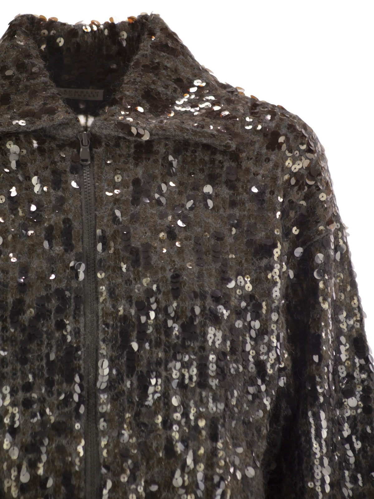Brunello Cucinelli Women Dazzling Dégradé Embroidery Mohair And Wool Cardigan BRUNELLO CUCINELLI