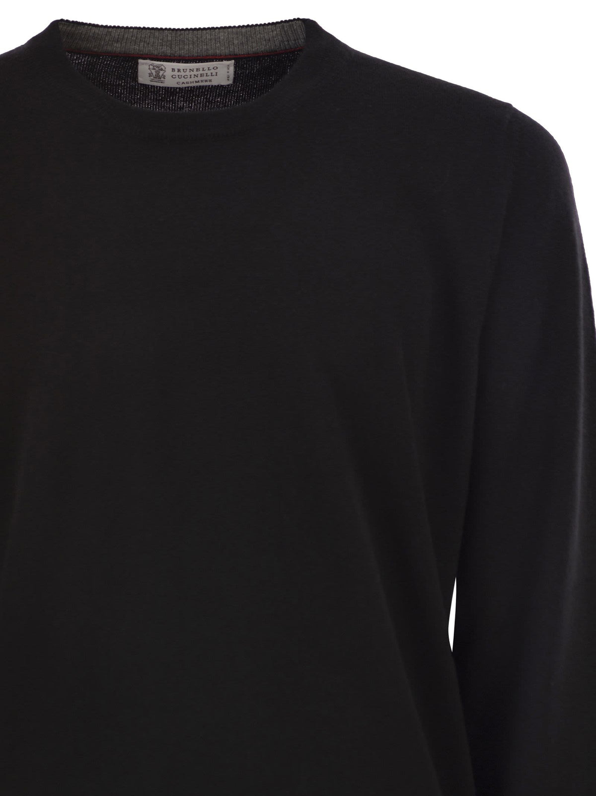 Brunello Cucinelli Men Pure Cashmere Crew-Neck Sweater