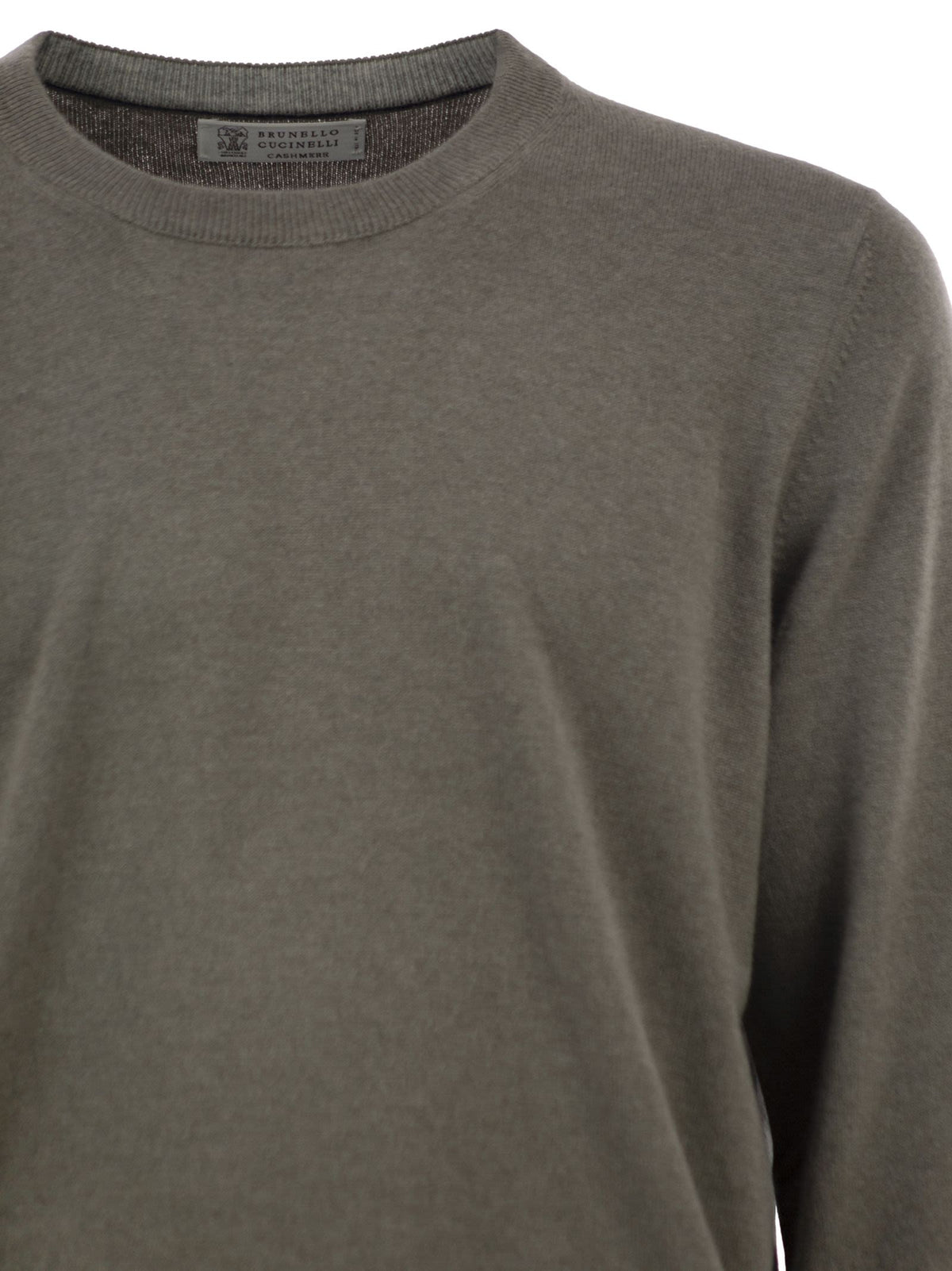 Brunello Cucinelli Men Pure Cashmere Crew-Neck Sweater