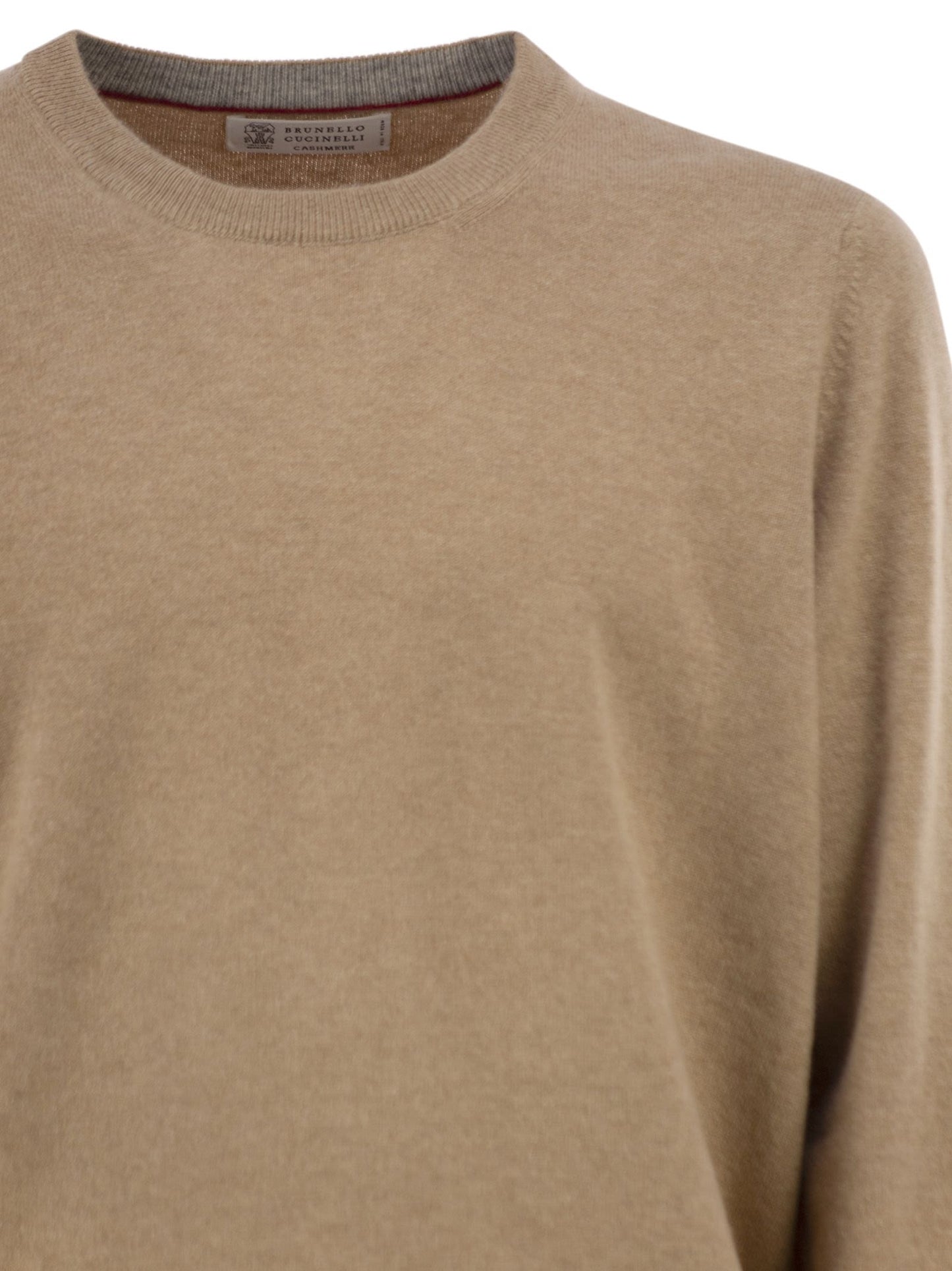 Brunello Cucinelli Men Pure Cashmere Crew-Neck Sweater BRUNELLO CUCINELLI