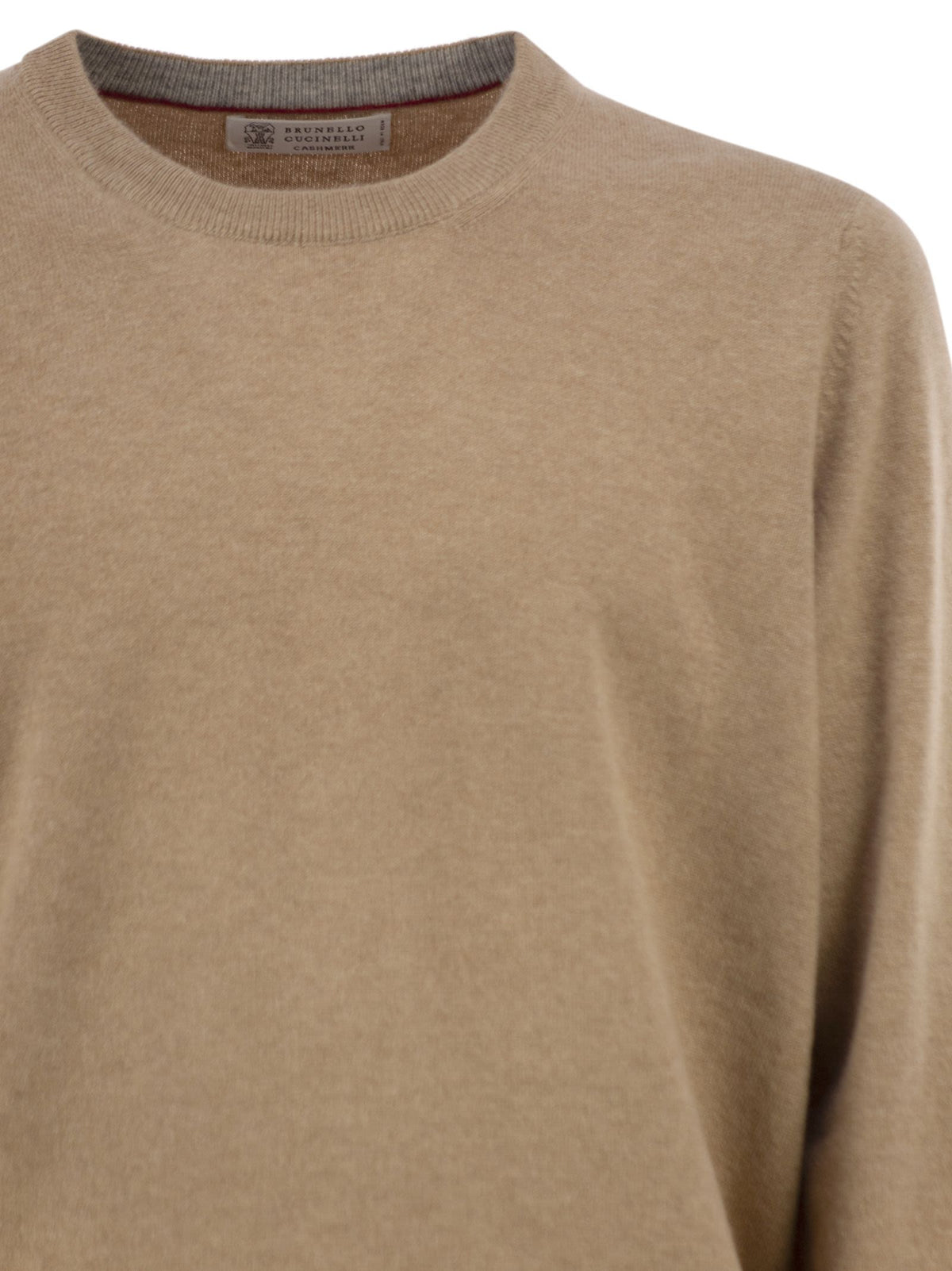 Brunello Cucinelli Men Pure Cashmere Crew-Neck Sweater BRUNELLO CUCINELLI