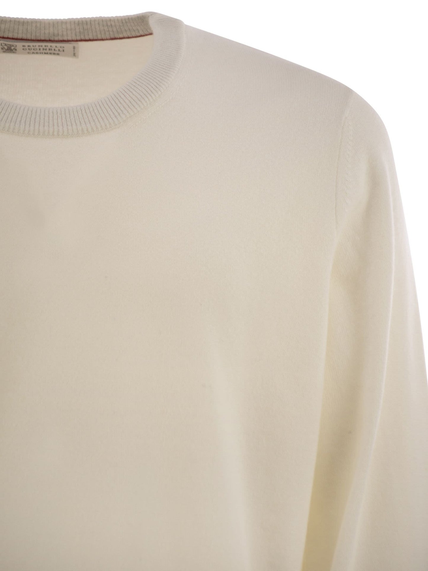 Brunello Cucinelli Men Pure Cashmere Crew-Neck Sweater BRUNELLO CUCINELLI