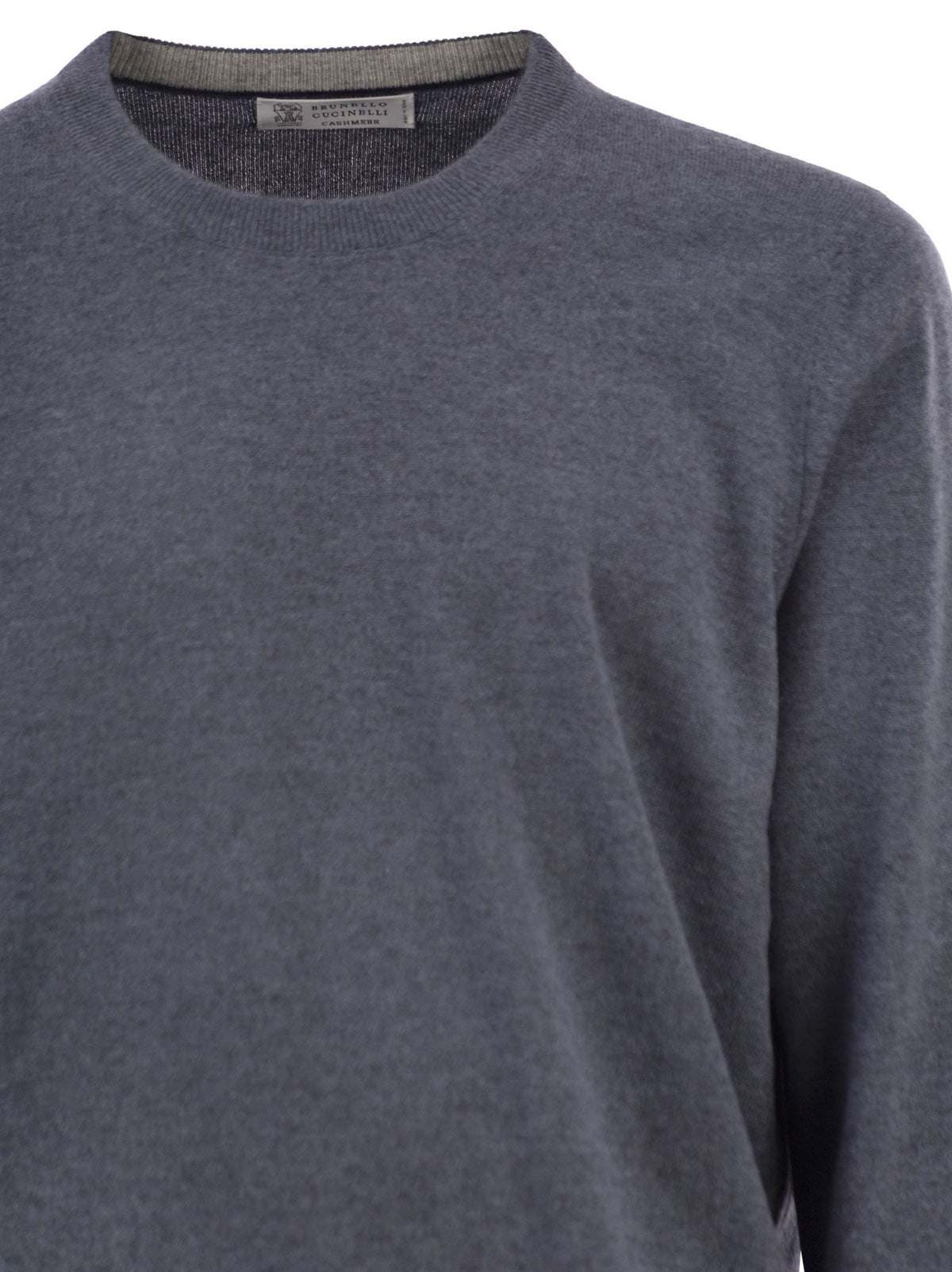 Brunello Cucinelli Men Pure Cashmere Crew-Neck Sweater BRUNELLO CUCINELLI