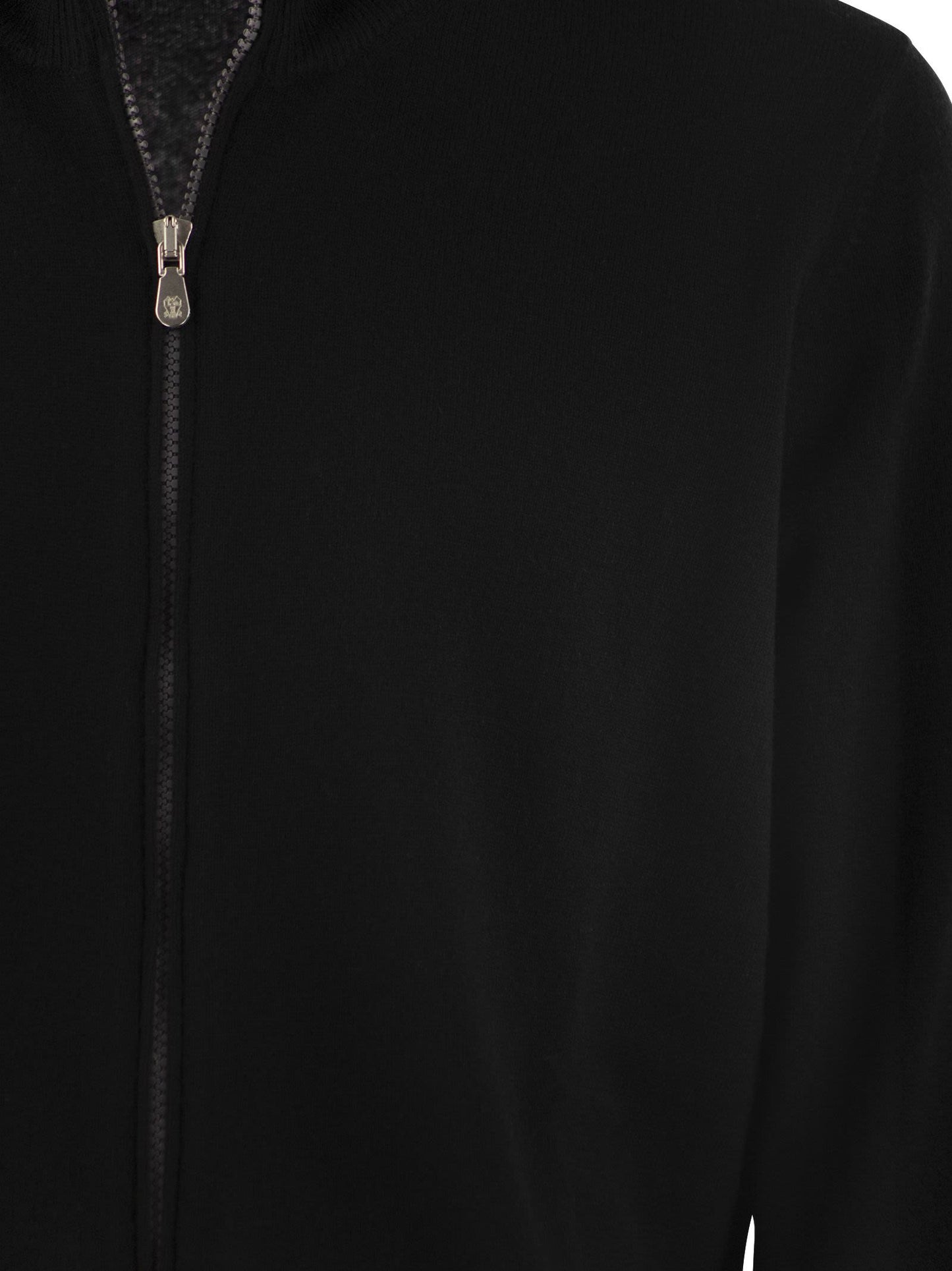 Brunello Cucinelli Men High-Necked Cashmere Cardigan With Zip BRUNELLO CUCINELLI