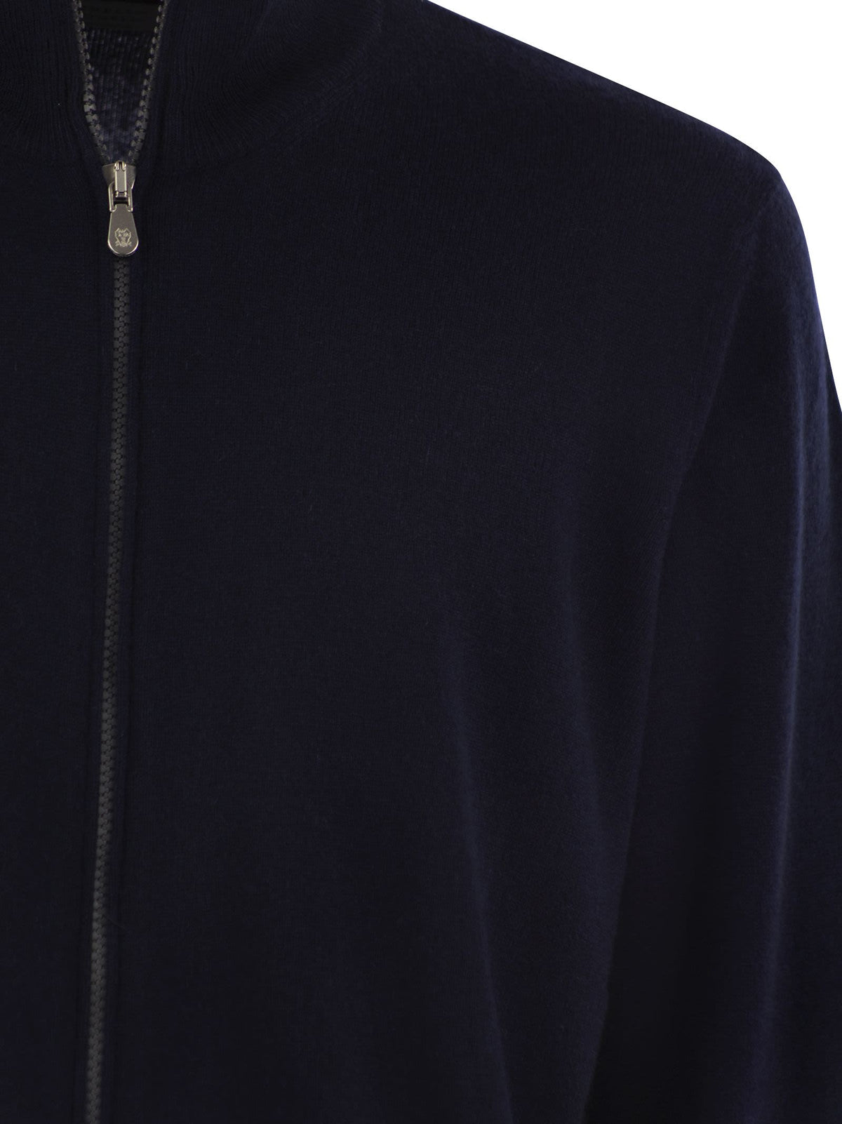 Brunello Cucinelli Men High-Necked Cashmere Cardigan With Zip BRUNELLO CUCINELLI