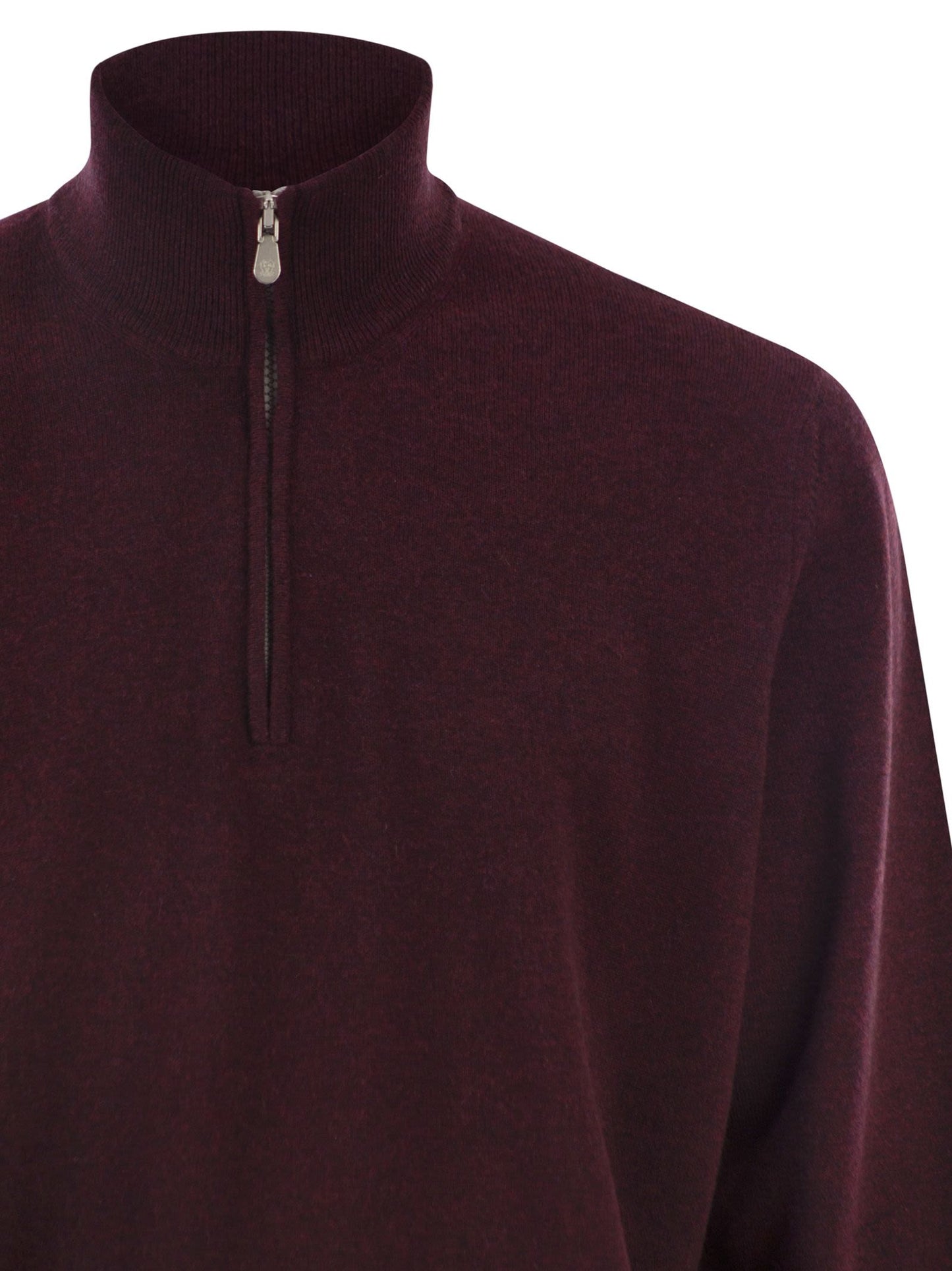 Brunello Cucinelli Men Cashmere Turtleneck Sweater With Zipper BRUNELLO CUCINELLI