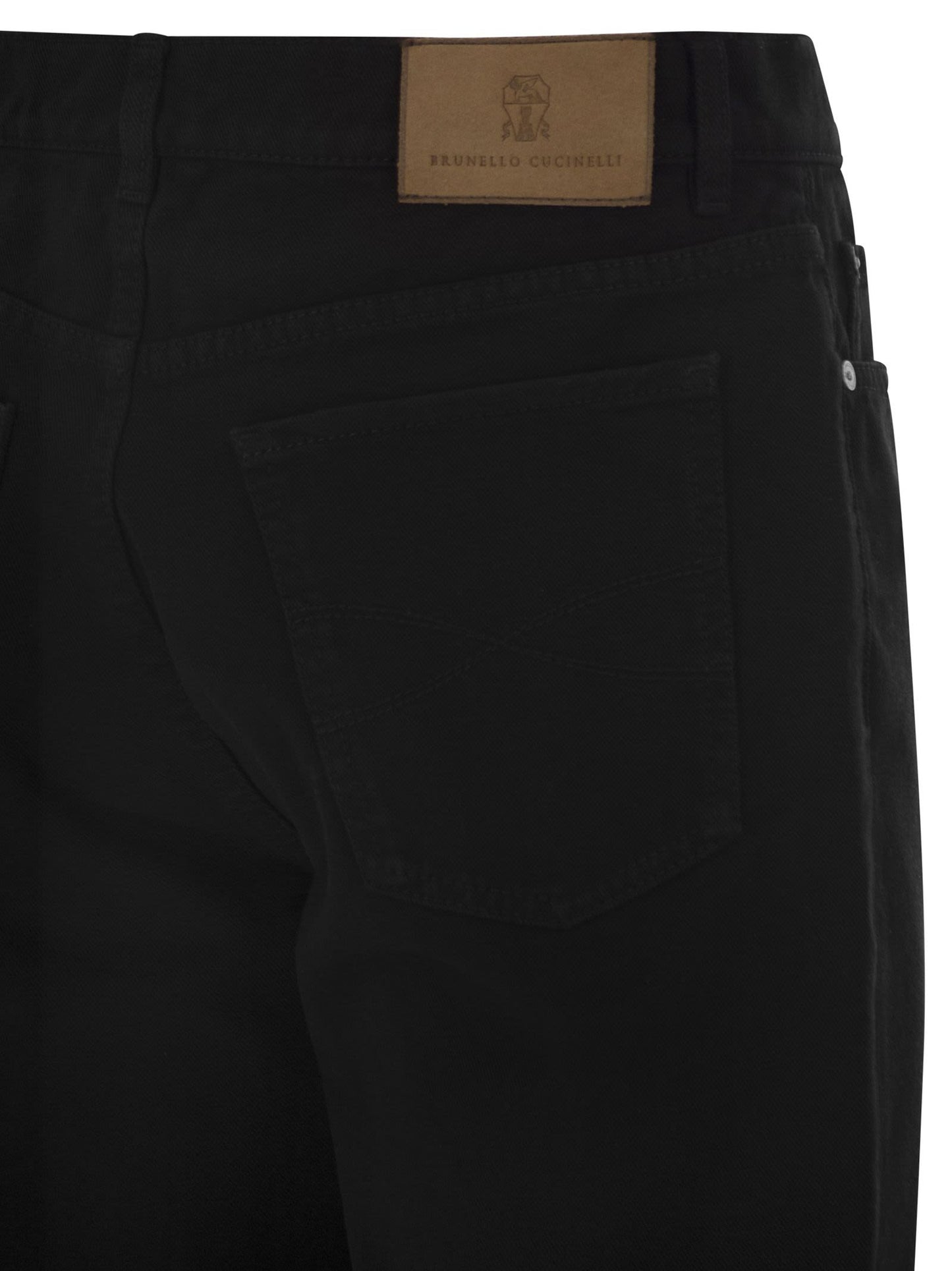 Brunello Cucinelli Men Five-Pocket Cotton Jeans With A Contemporary Silhouette BRUNELLO CUCINELLI