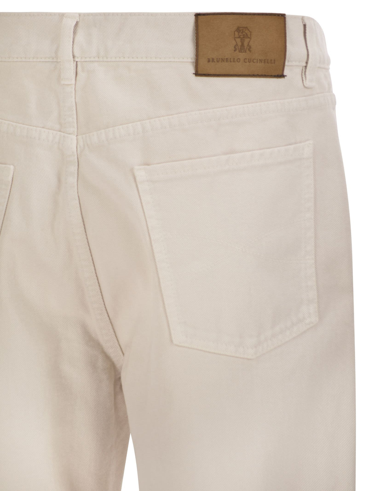 Brunello Cucinelli Men Five-Pocket Cotton Jeans With A Contemporary Silhouette
