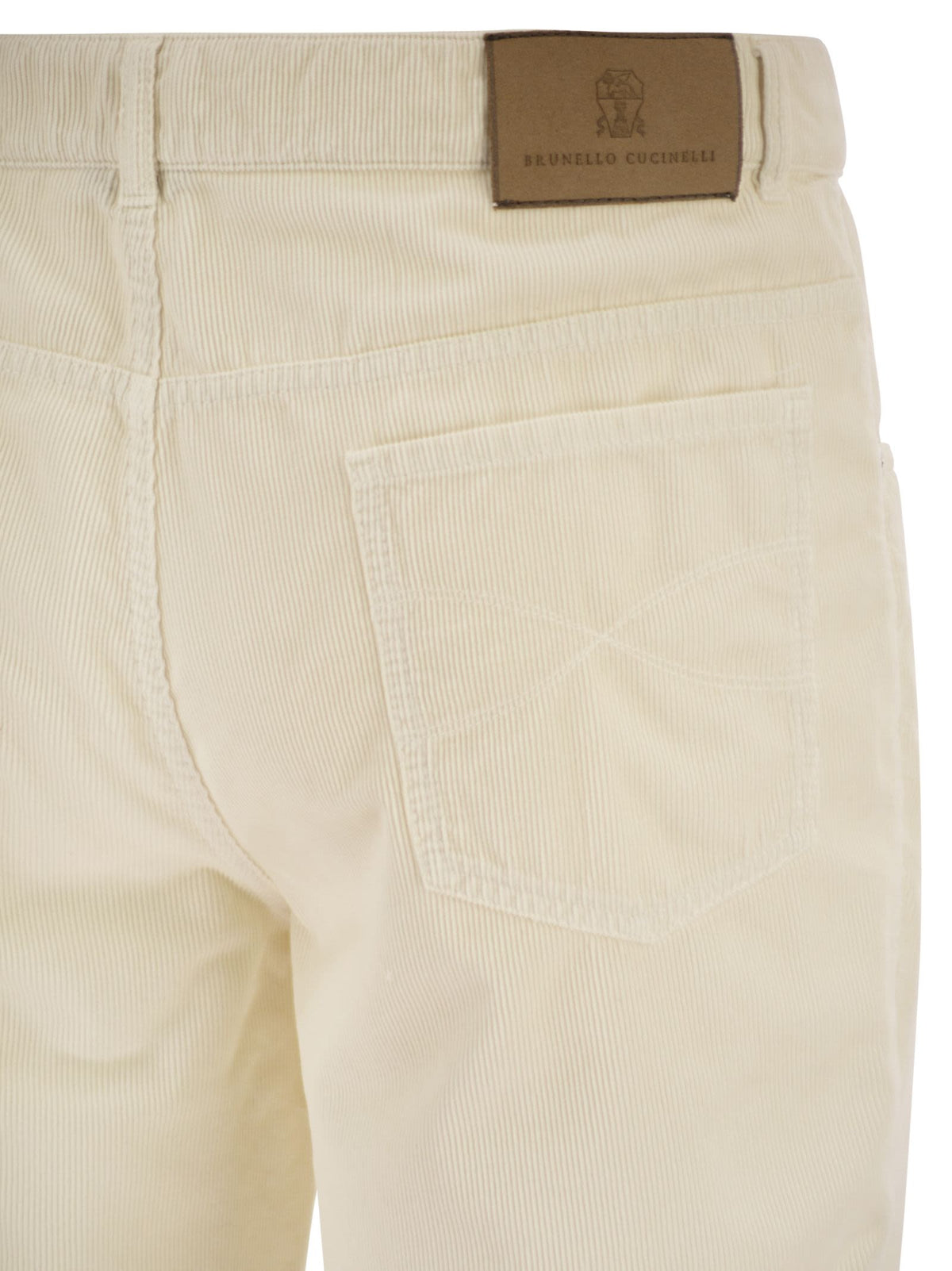 Brunello Cucinelli Men Five-Pocket Cotton Corduroy Trousers BRUNELLO CUCINELLI