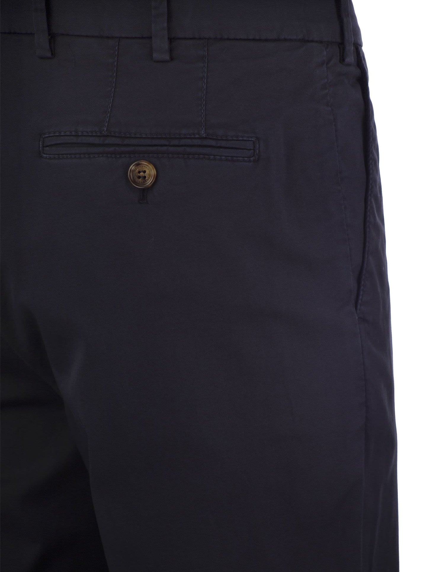 Brunello Cucinelli Men Italian Fit Cotton Gabardine Trousers BRUNELLO CUCINELLI