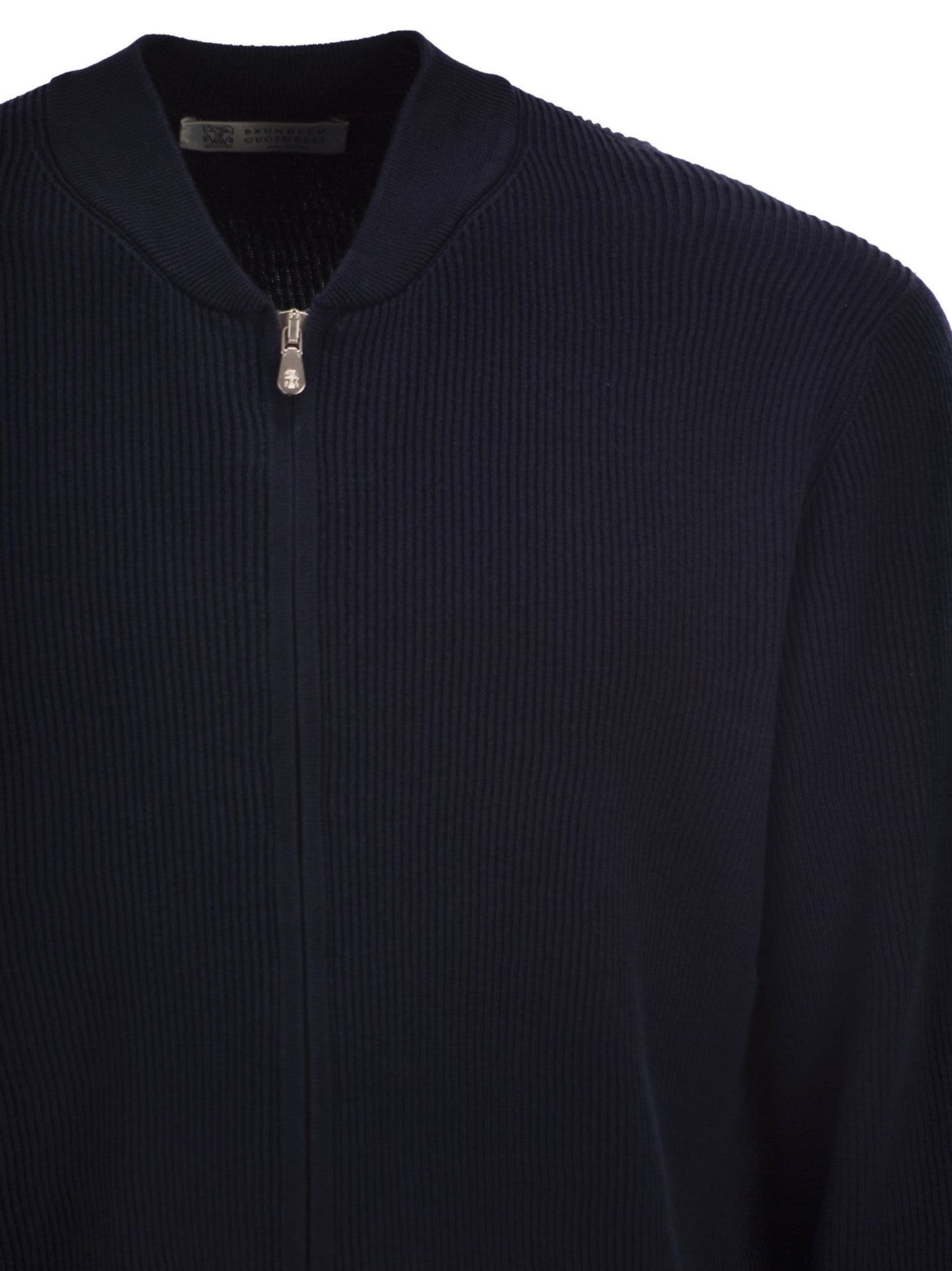 Brunello Cucinelli Men Cotton Cardigan With Zip BRUNELLO CUCINELLI
