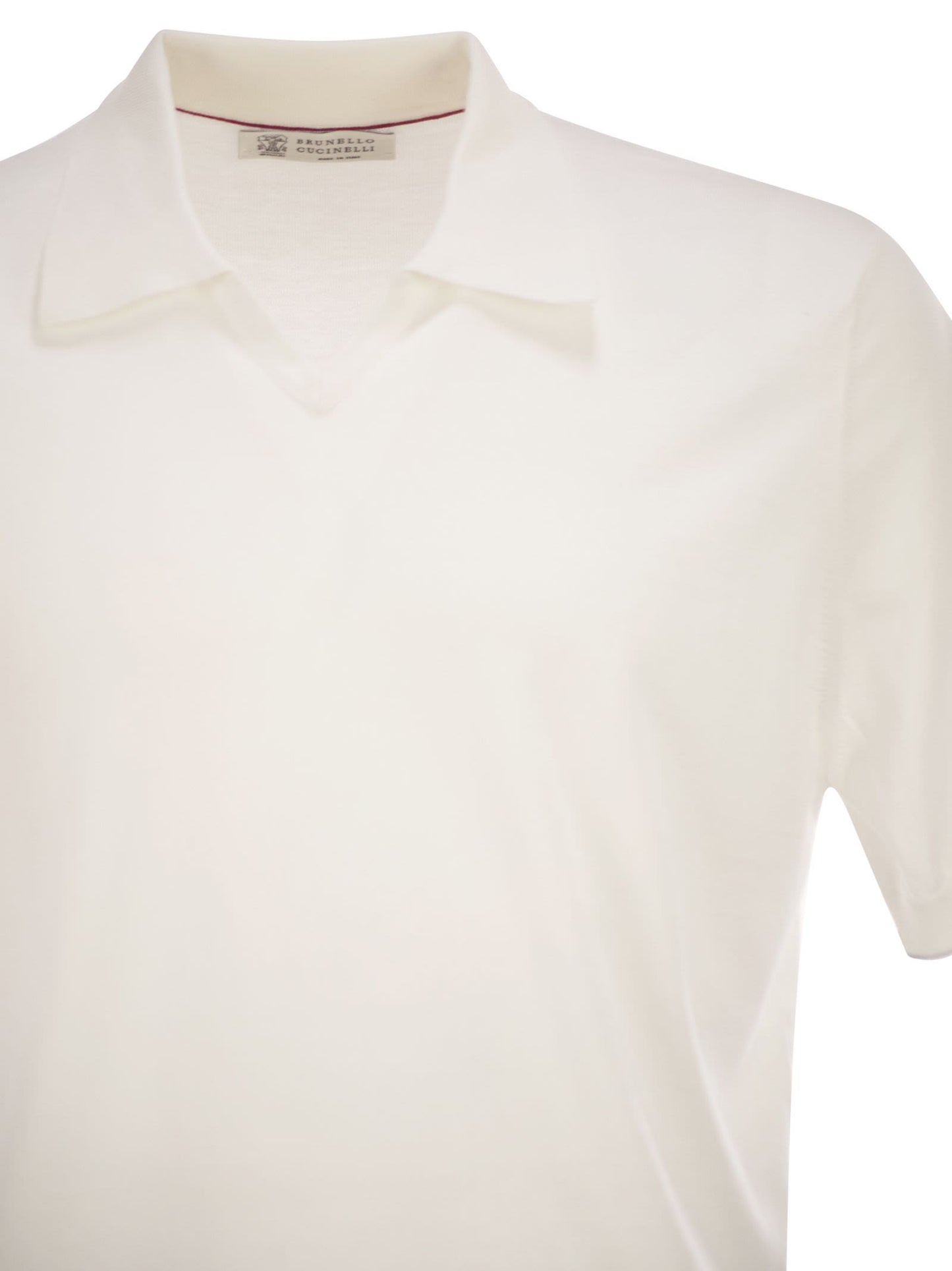 Brunello Cucinelli Men Cotton Polo Style Sweater BRUNELLO CUCINELLI