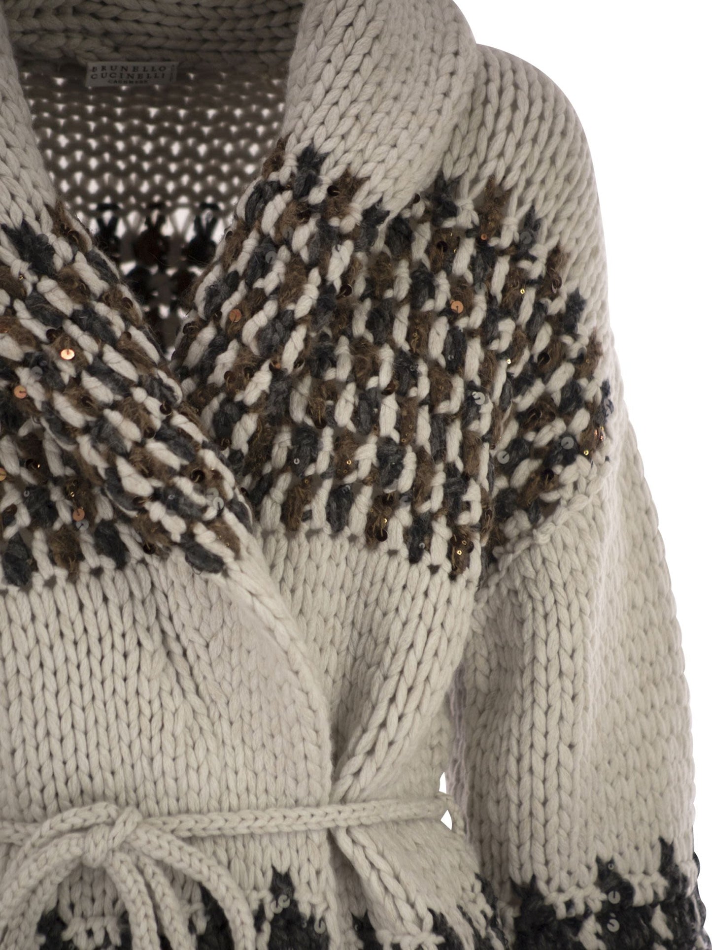 Brunello Cucinelli Women Handmade Opera Cardigan With Belt