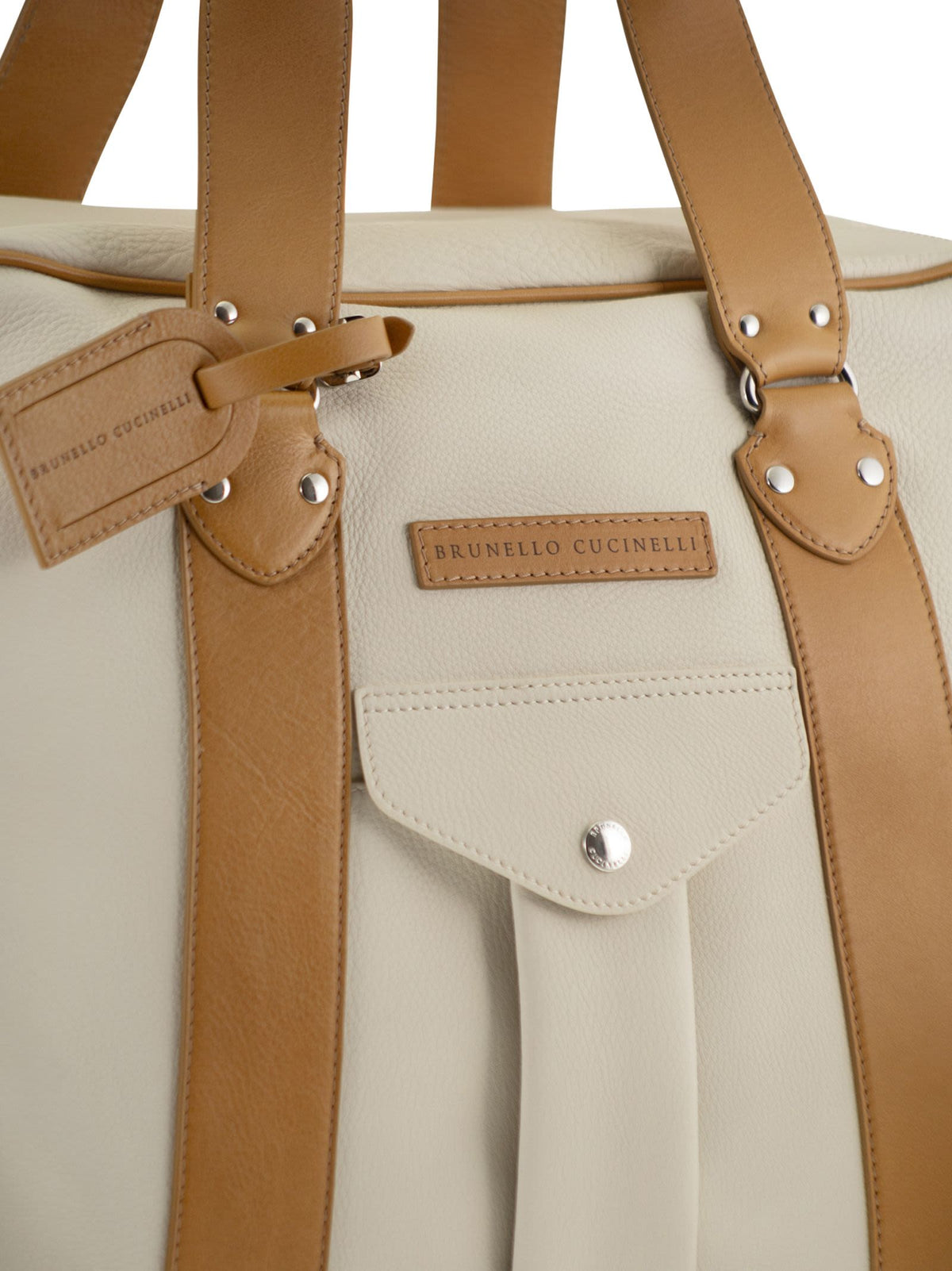 Brunello Cucinelli Men Street Bag In Grained Calfskin And Cowhide Leather BRUNELLO CUCINELLI