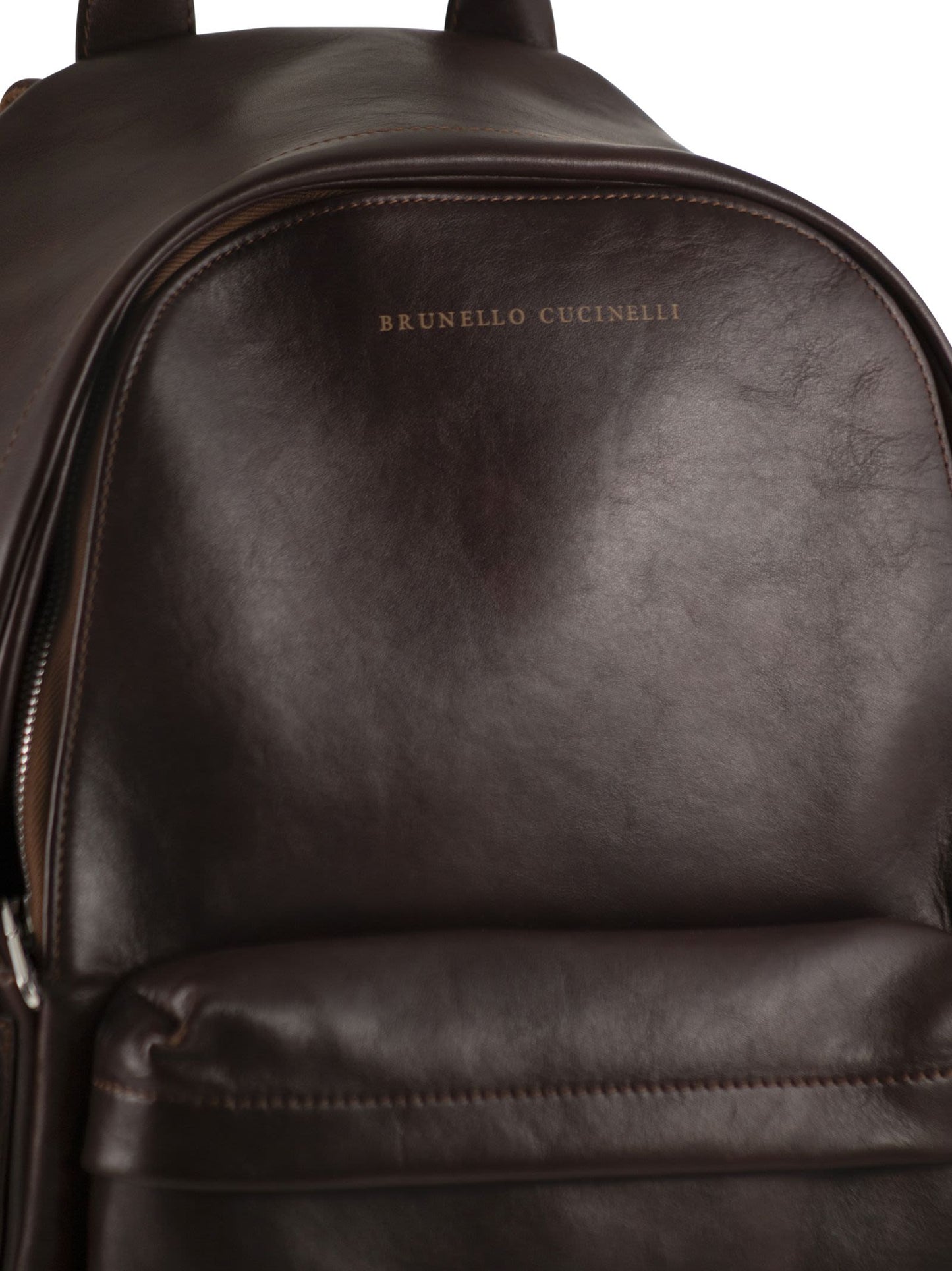 Brunello Cucinelli Men Travel Backpack In Calfskin BRUNELLO CUCINELLI