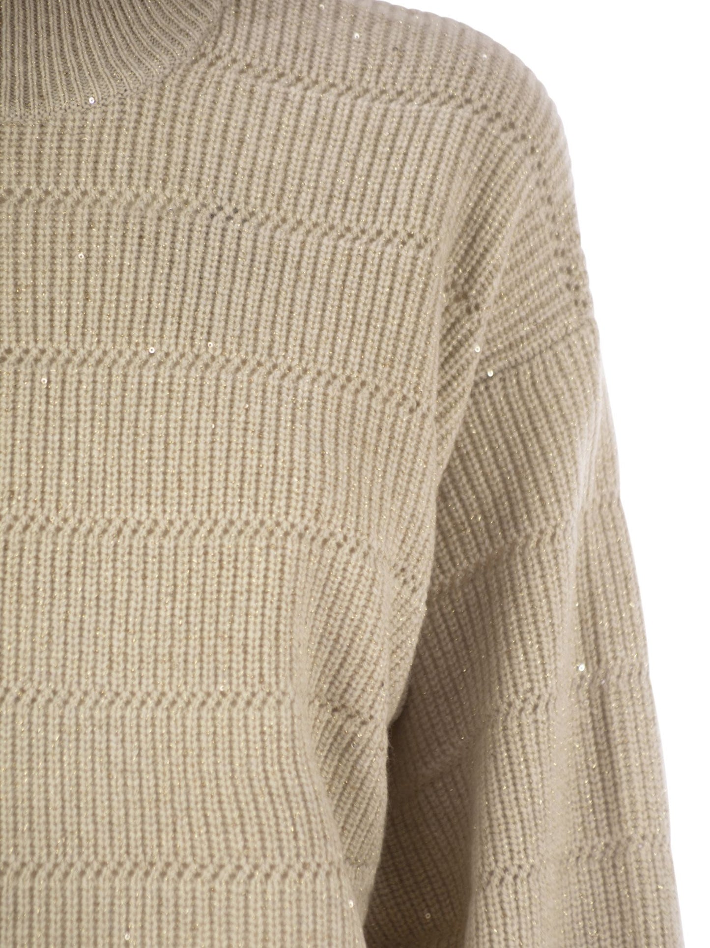 Brunello Cucinelli Women Cashmere And Wool Turtleneck Sweater BRUNELLO CUCINELLI
