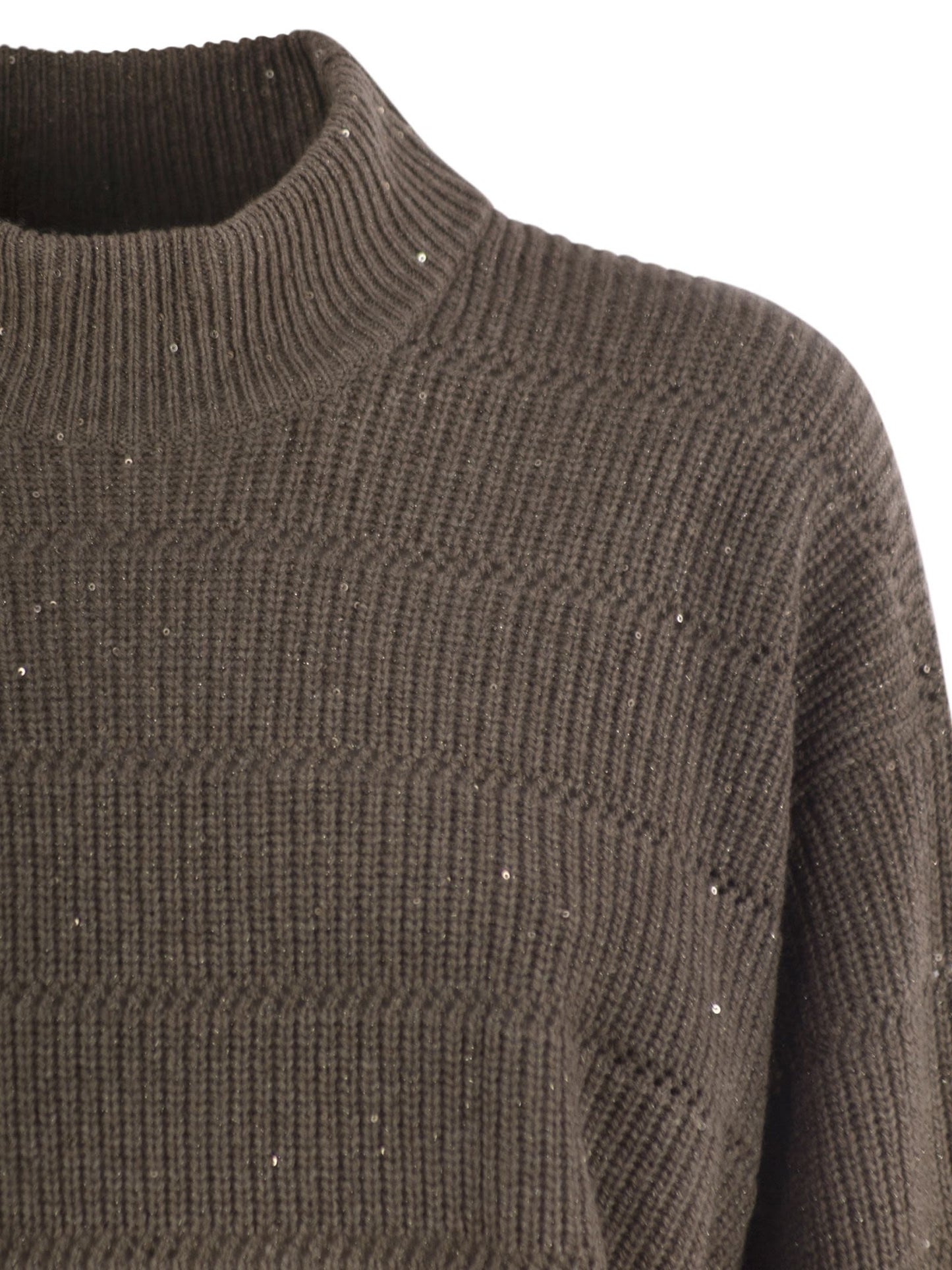 Brunello Cucinelli Women Cashmere And Wool Turtleneck Sweater BRUNELLO CUCINELLI
