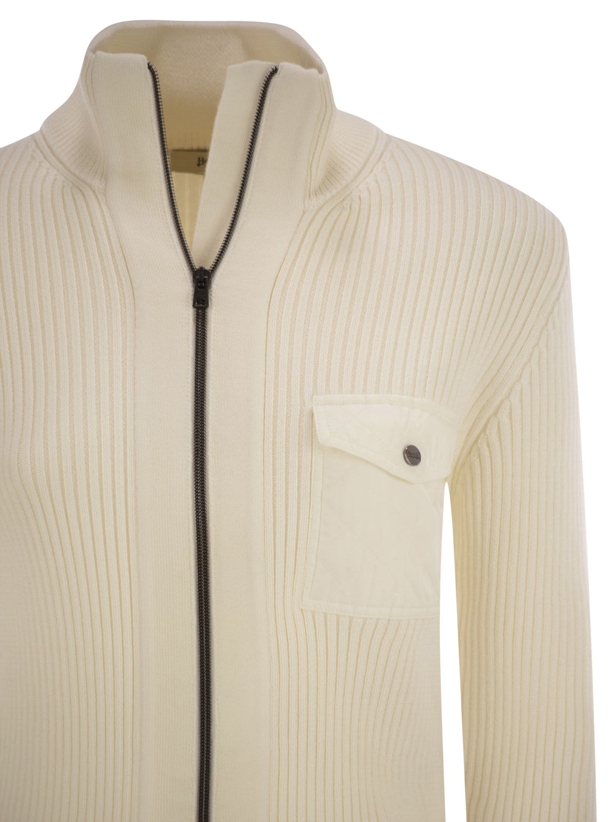 Herno Women Wool Ribbed Cardigan HERNO