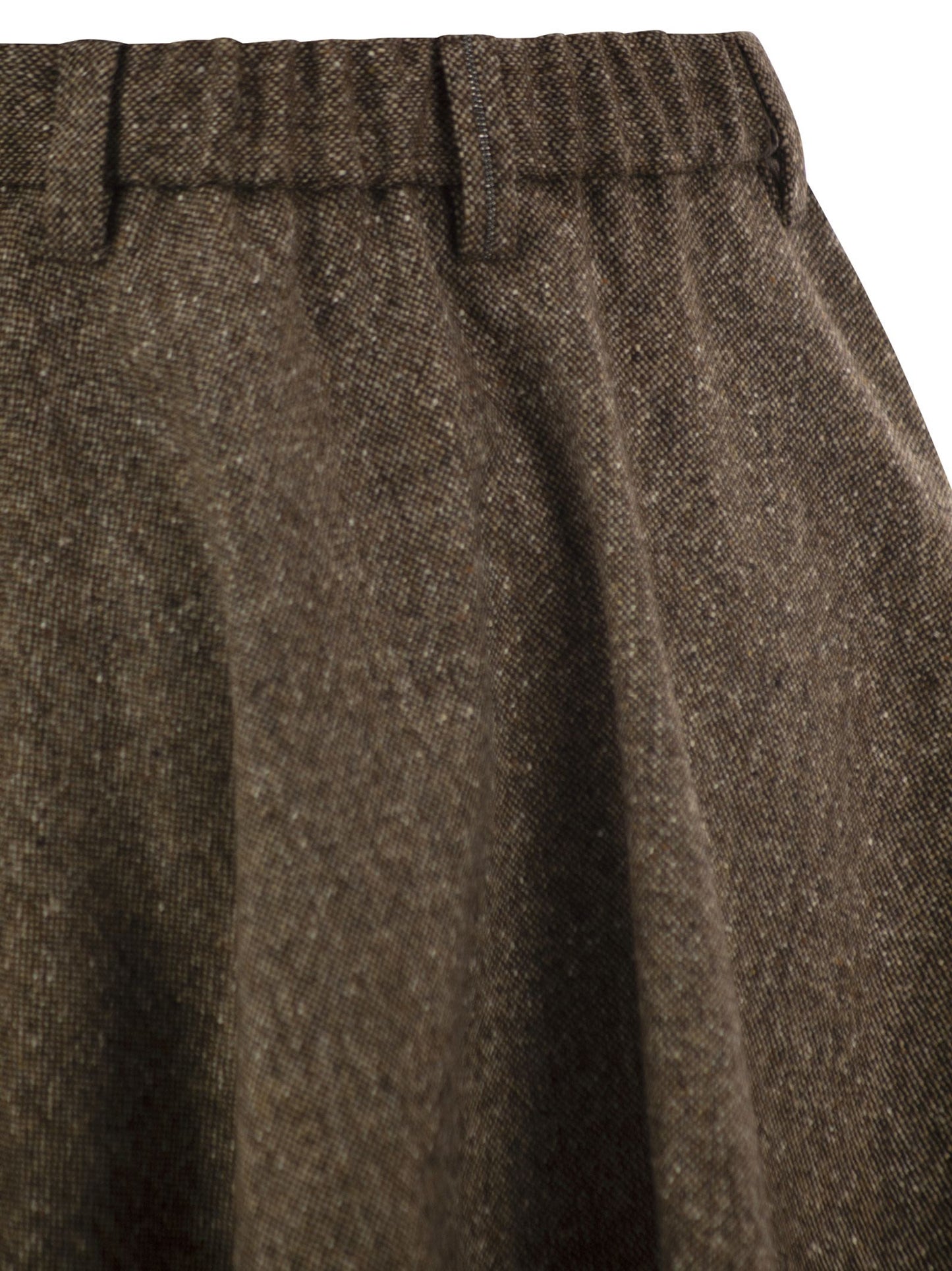 Brunello Cucinelli Women Flared Virgin Wool Blend Skirt BRUNELLO CUCINELLI