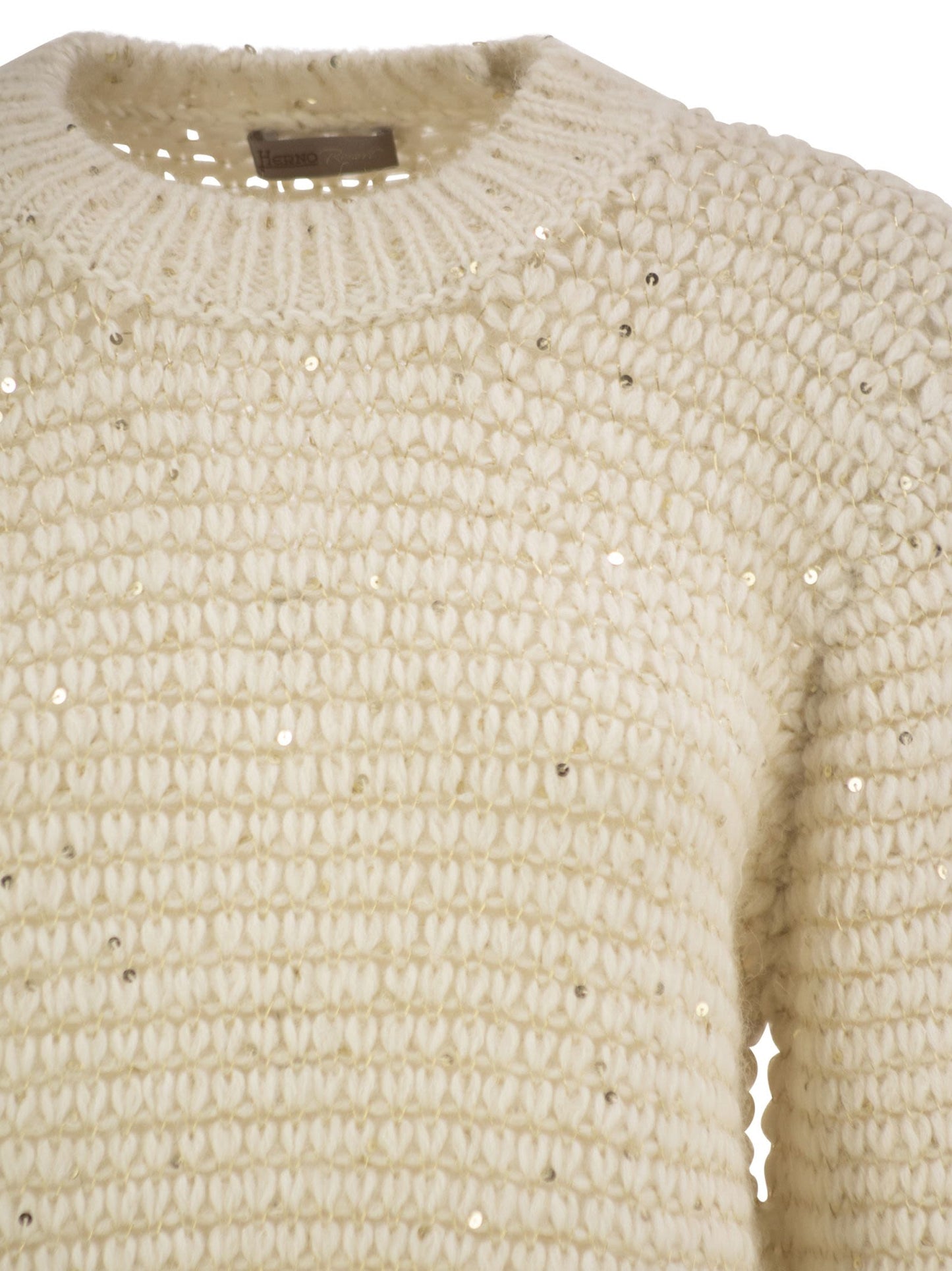 Herno Women Alpaca-Blend Jumper With Sequins