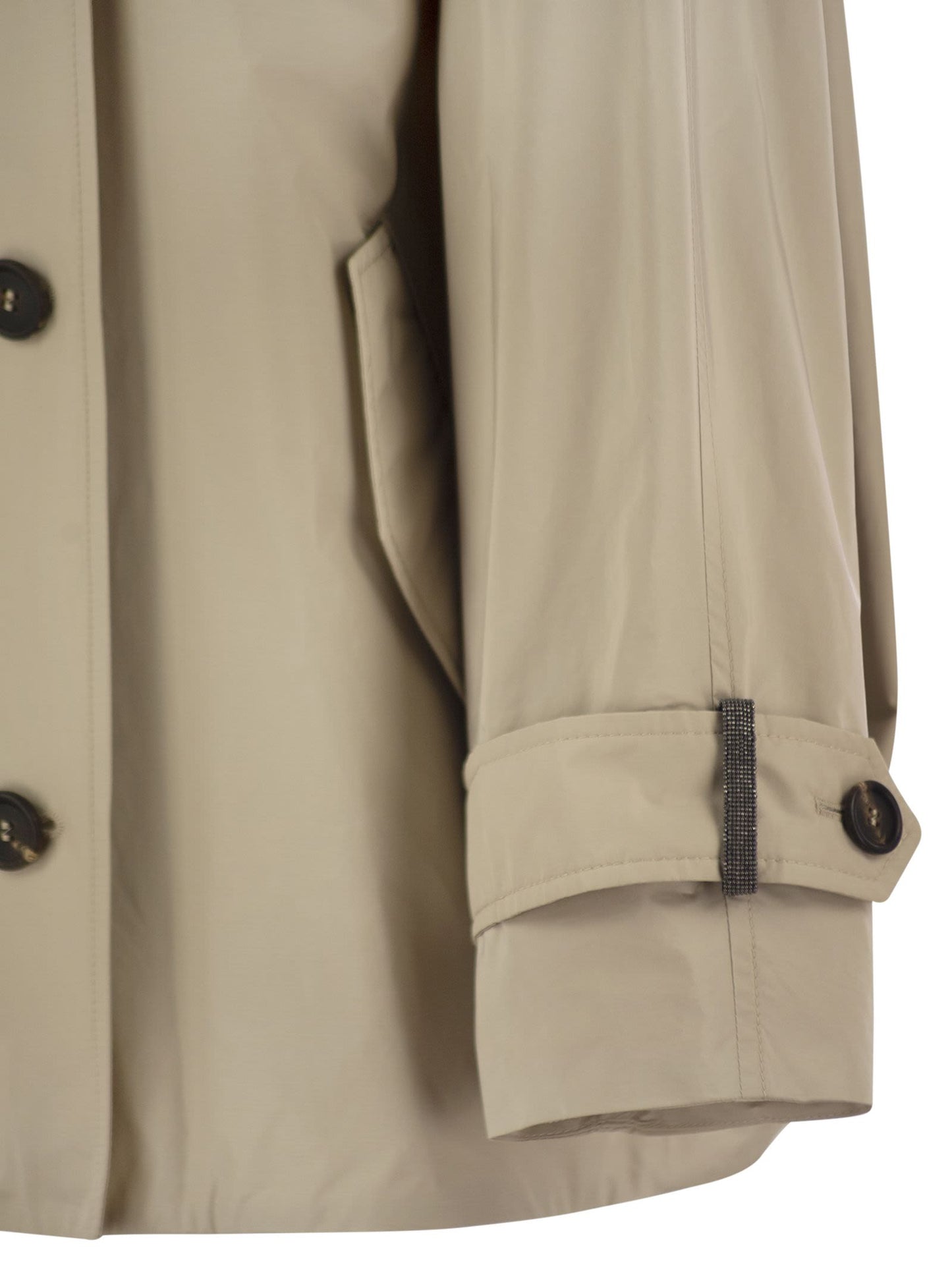 Brunello Cucinelli Women Techno Cotton Caban With Precious Detail BRUNELLO CUCINELLI