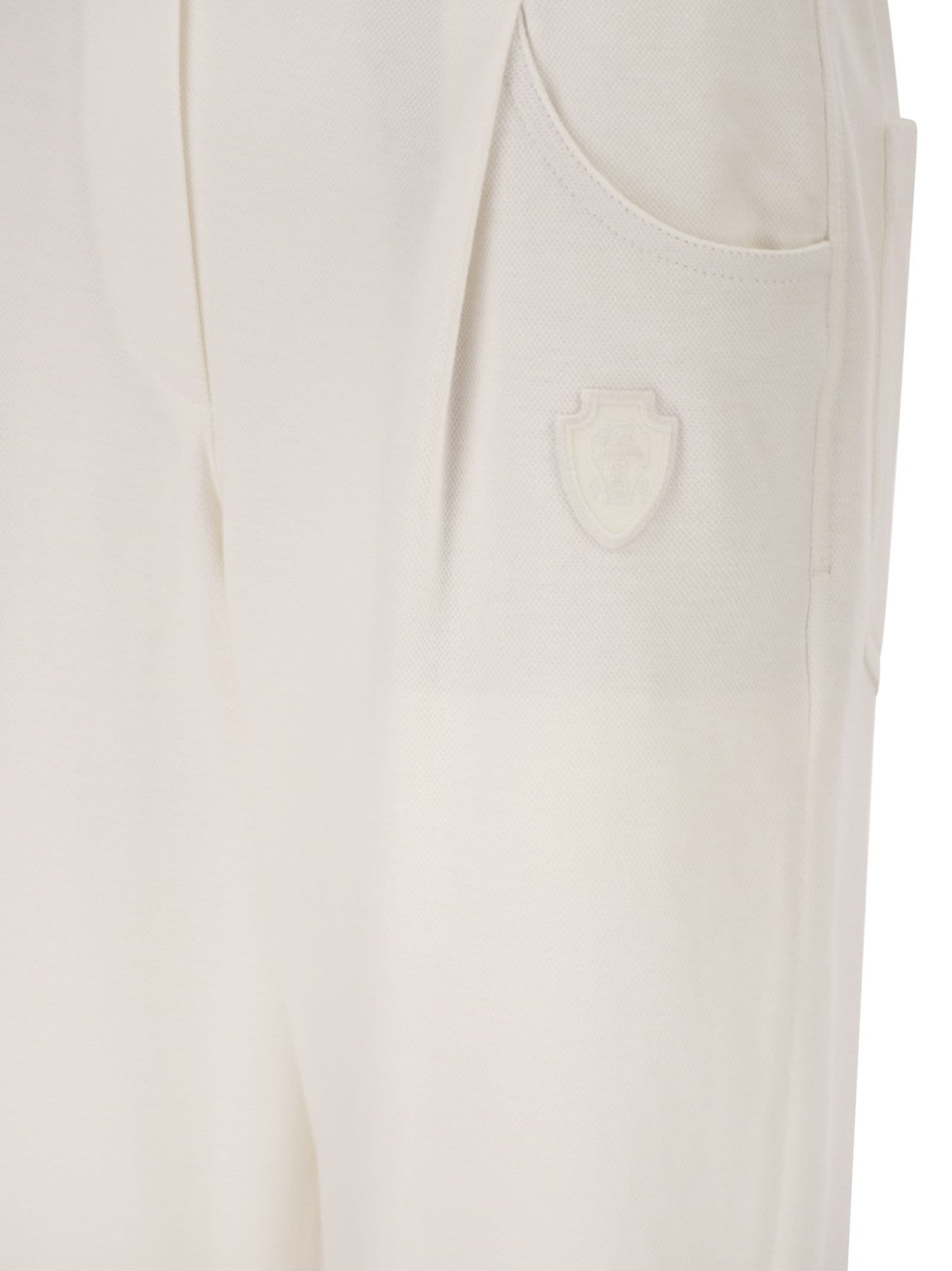 Brunello Cucinelli Women Stretch Cotton Gabardine Jogging Trousers BRUNELLO CUCINELLI