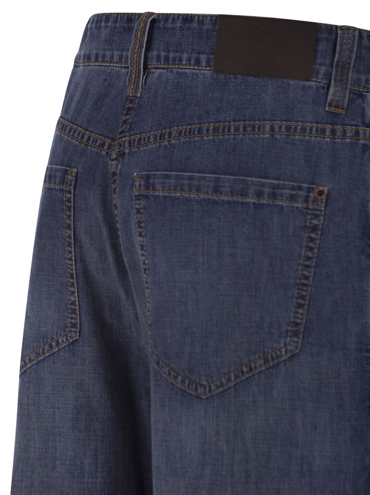 Brunello Cucinelli Women Wide-Leg Cotton Jeans BRUNELLO CUCINELLI