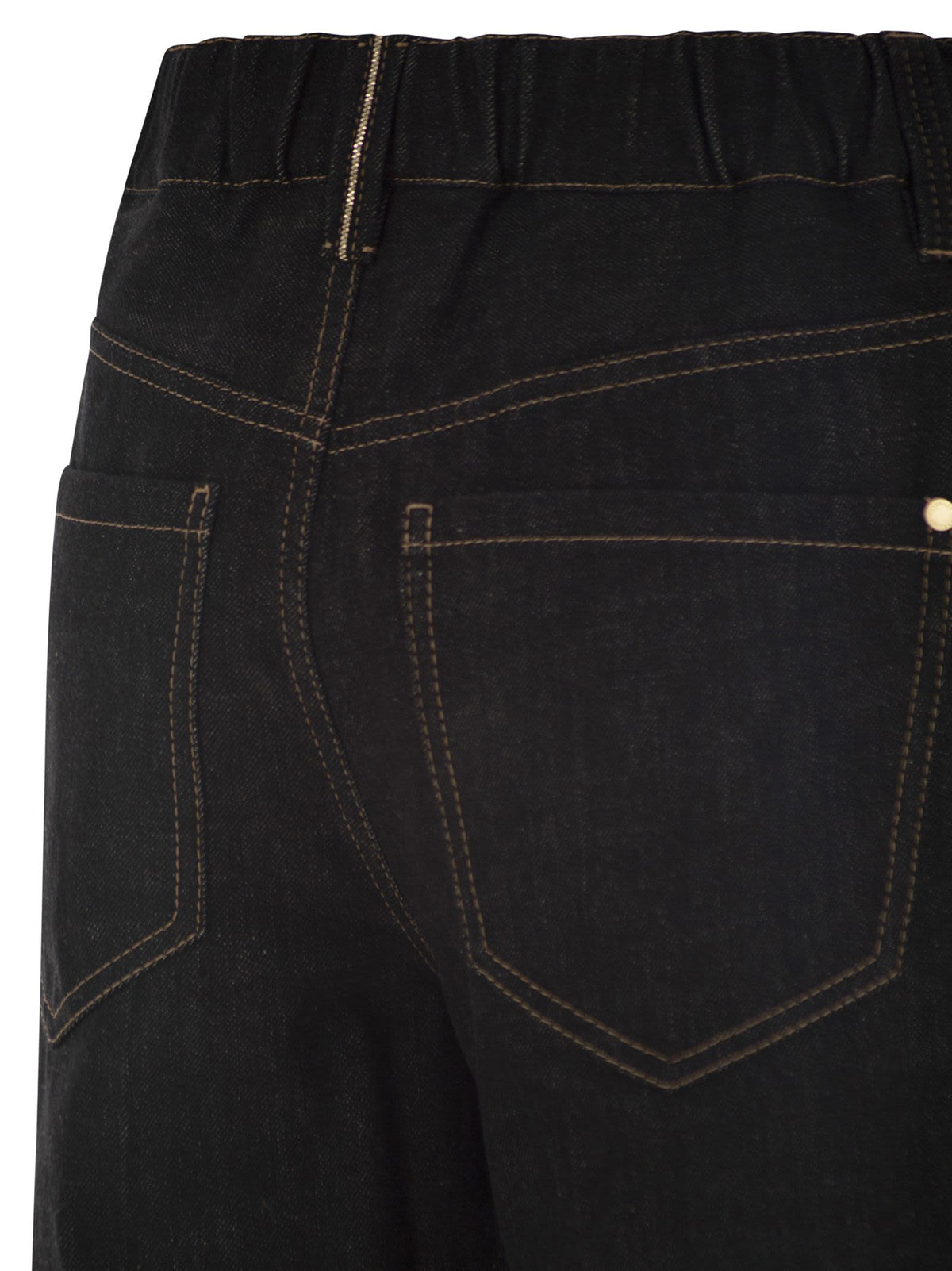 Brunello Cucinelli Women Wide-Leg Cotton Denim Jeans