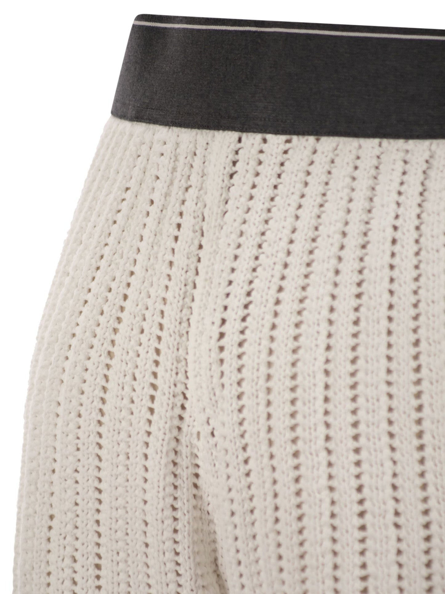 Brunello Cucinelli Women Cotton Net Knit Shorts BRUNELLO CUCINELLI