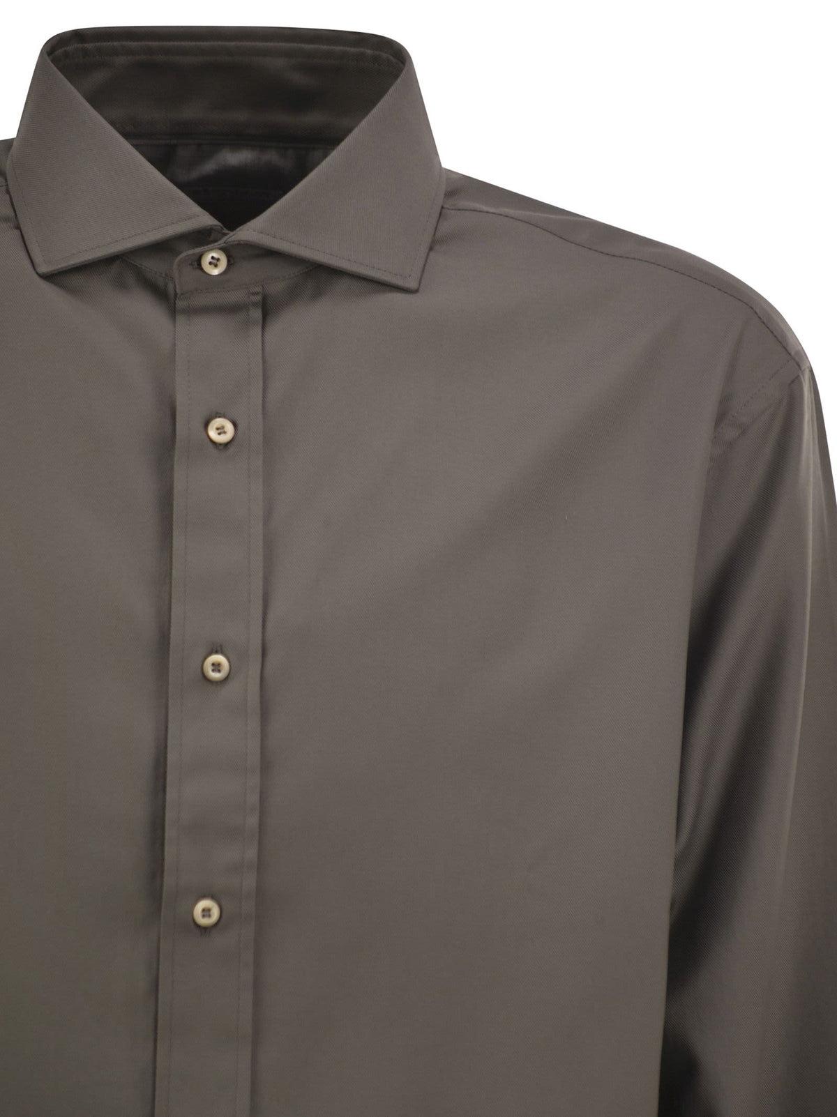 Brunello Cucinelli Men Cotton Poplin Shirt BRUNELLO CUCINELLI