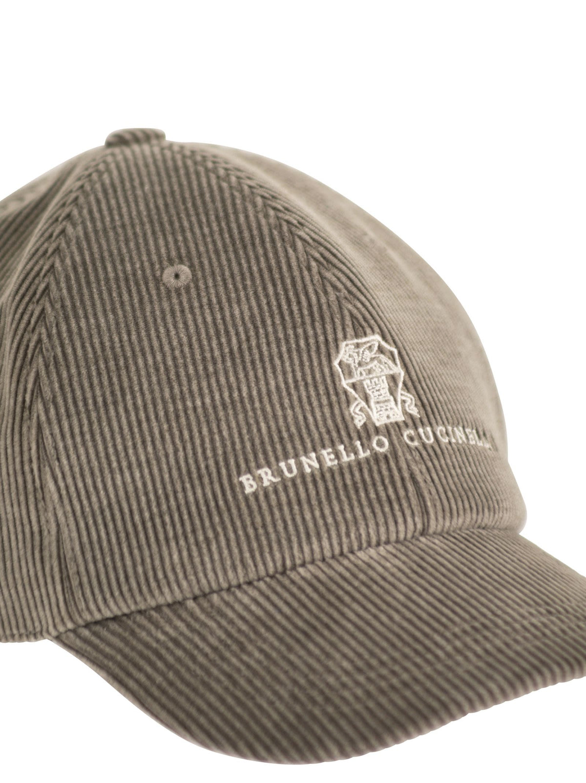 Brunello Cucinelli Men Cotton And Cashmere-Blend Corduroy Baseball Cap BRUNELLO CUCINELLI