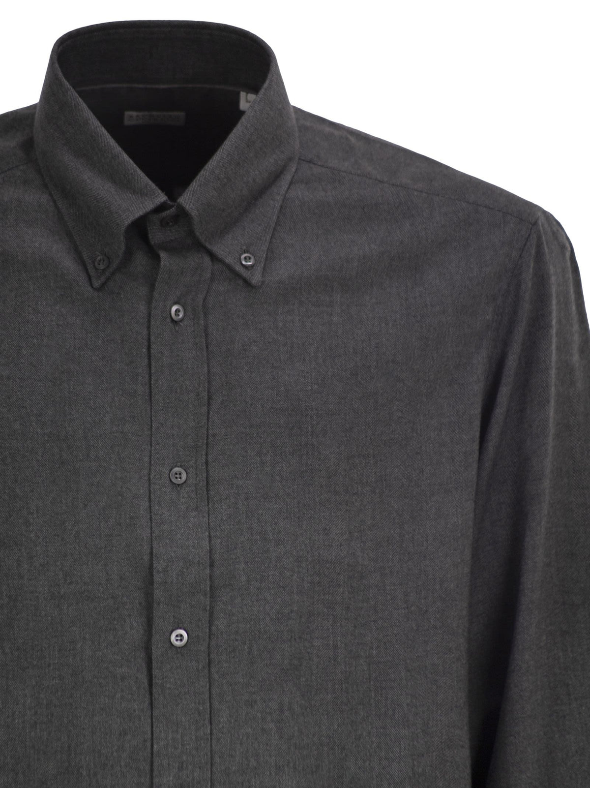 Brunello Cucinelli Men Cotton And Lyocell Button-Down Shirt BRUNELLO CUCINELLI